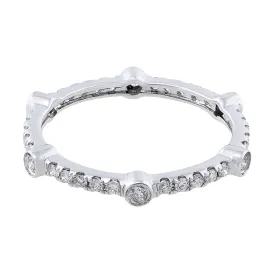 18k White Gold 0.43ctw Diamond Eternity Band