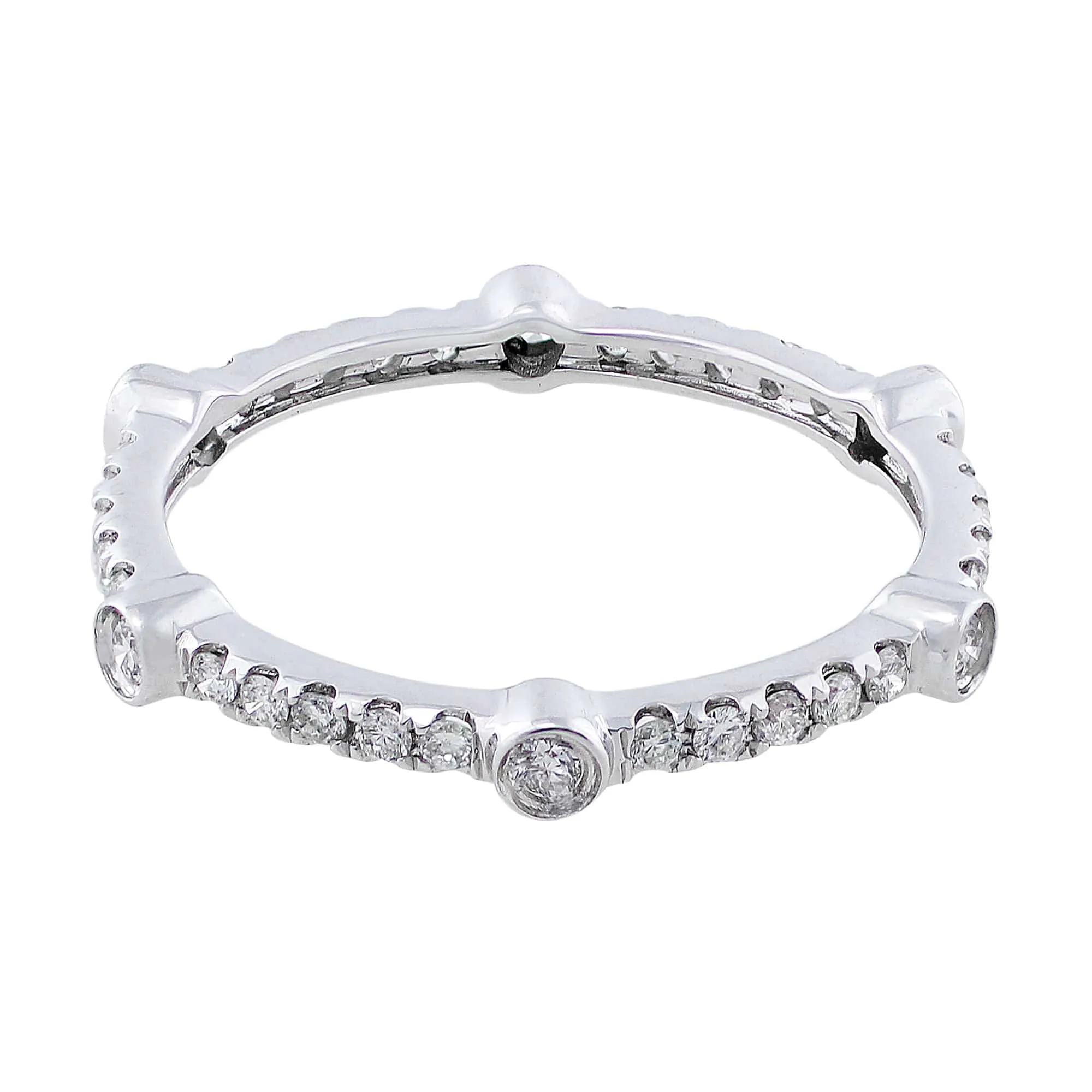 18k White Gold 0.43ctw Diamond Eternity Band