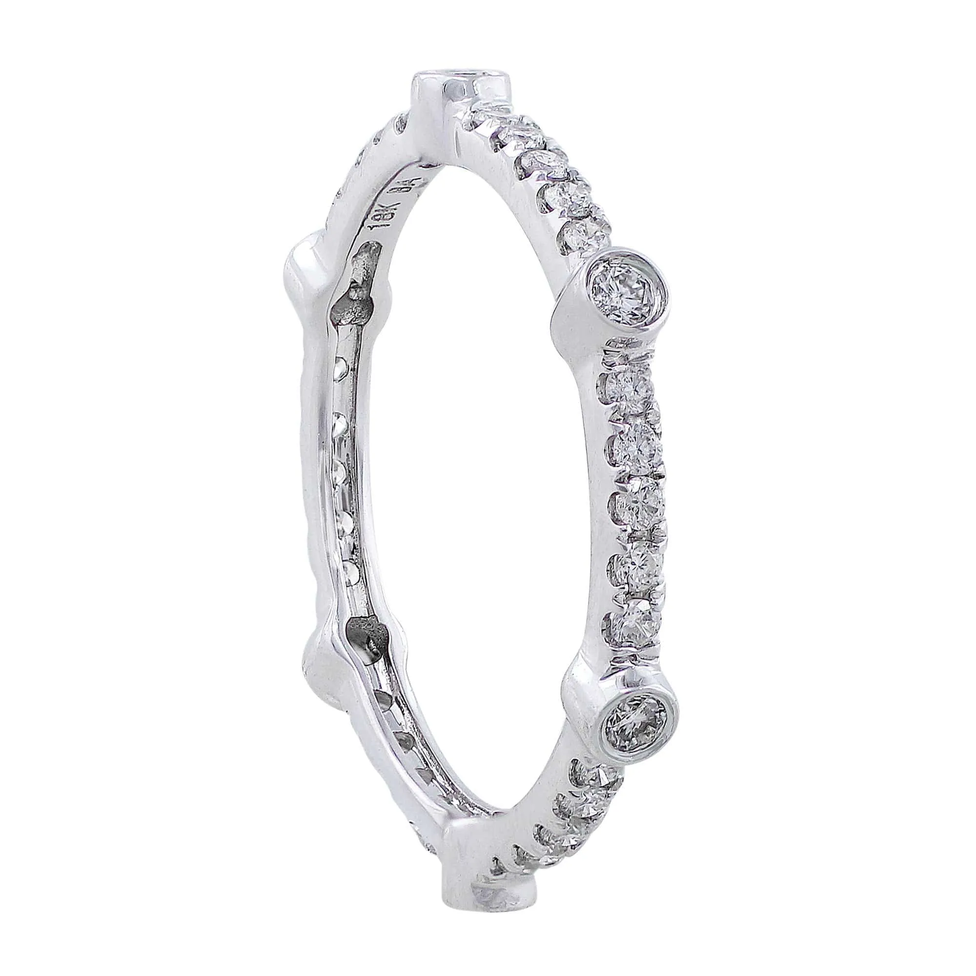 18k White Gold 0.43ctw Diamond Eternity Band