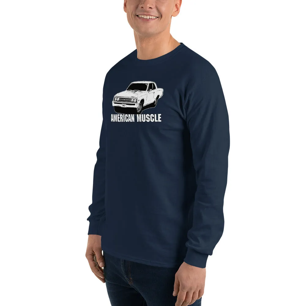 1967 Chevelle Long Sleeve American Muscle Car T-Shirt