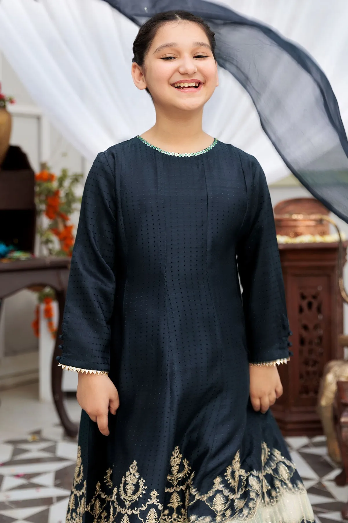 3 PIECE KIDS LUXURY PRET | CH-VS542