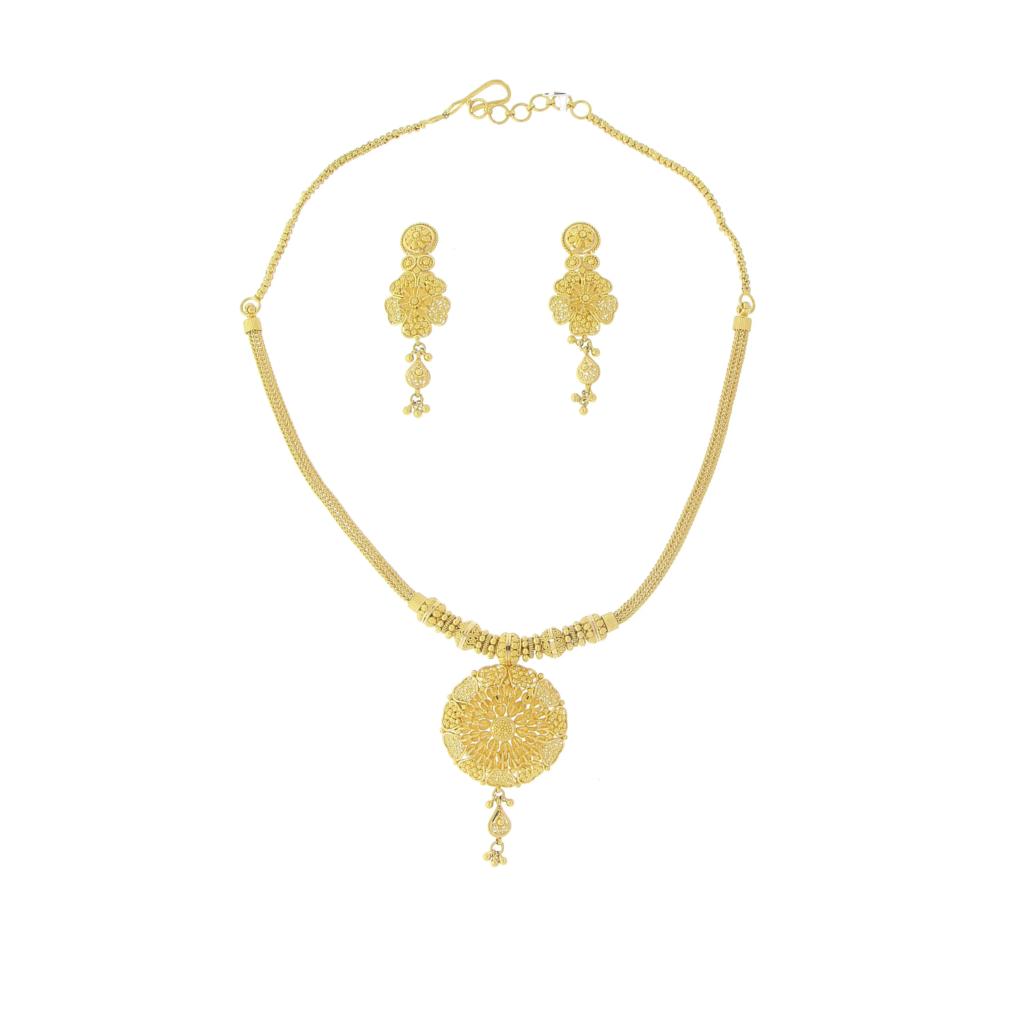 3-PIECE PLAIN GOLD NECKLACE SET