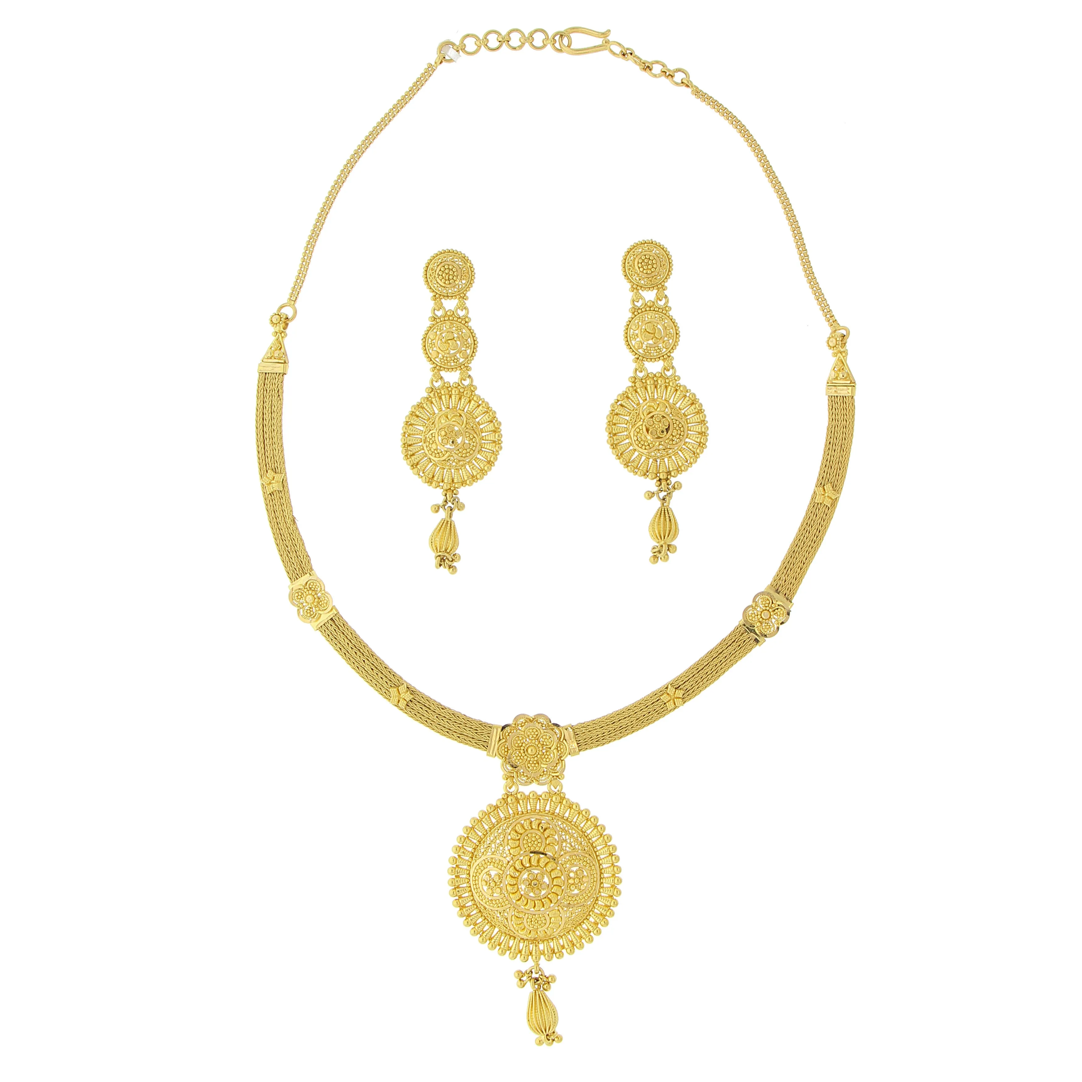 3-PIECE PLAIN GOLD NECKLACE SET