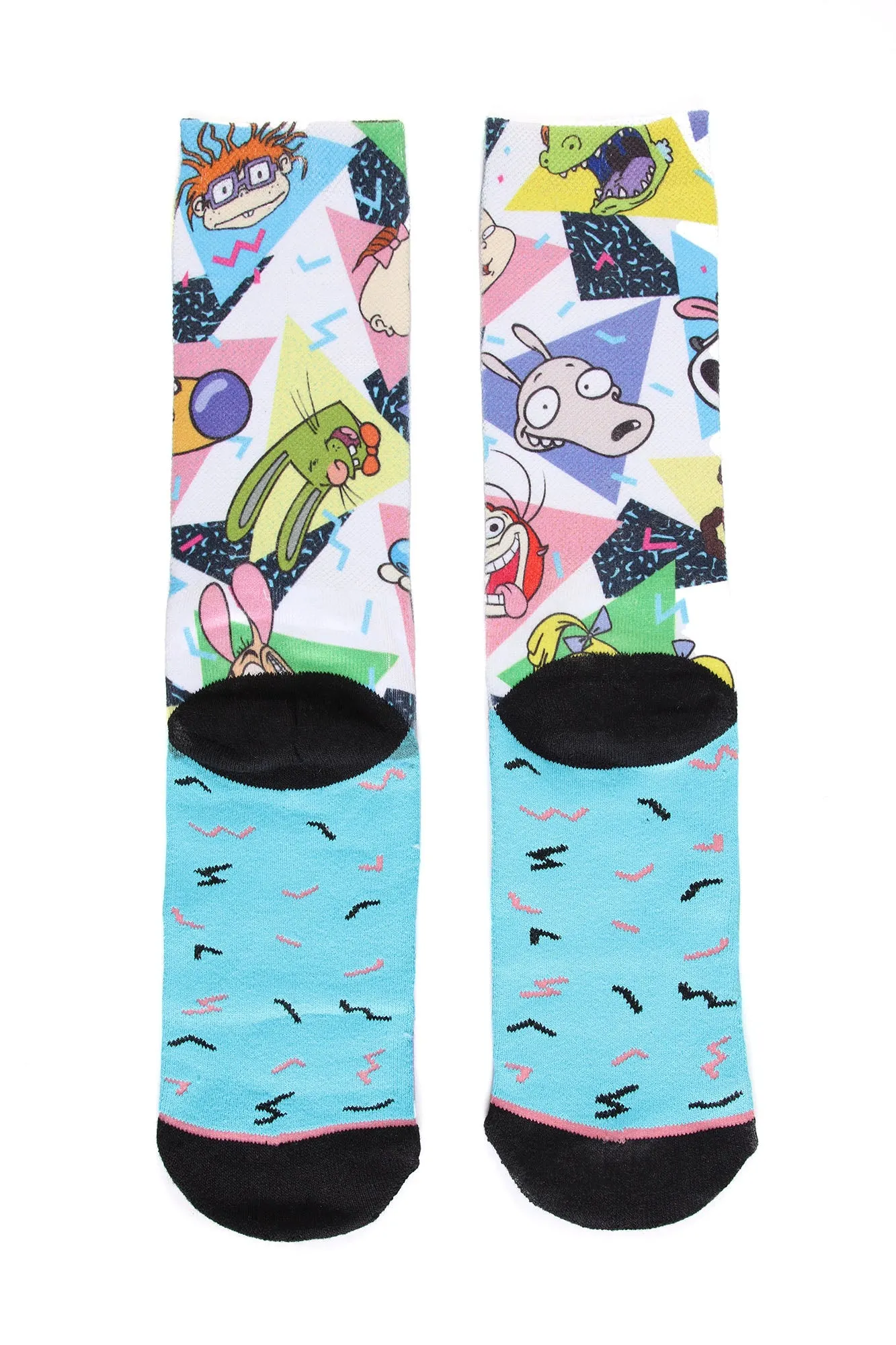 90's Nickelodean Socks - Multi Color