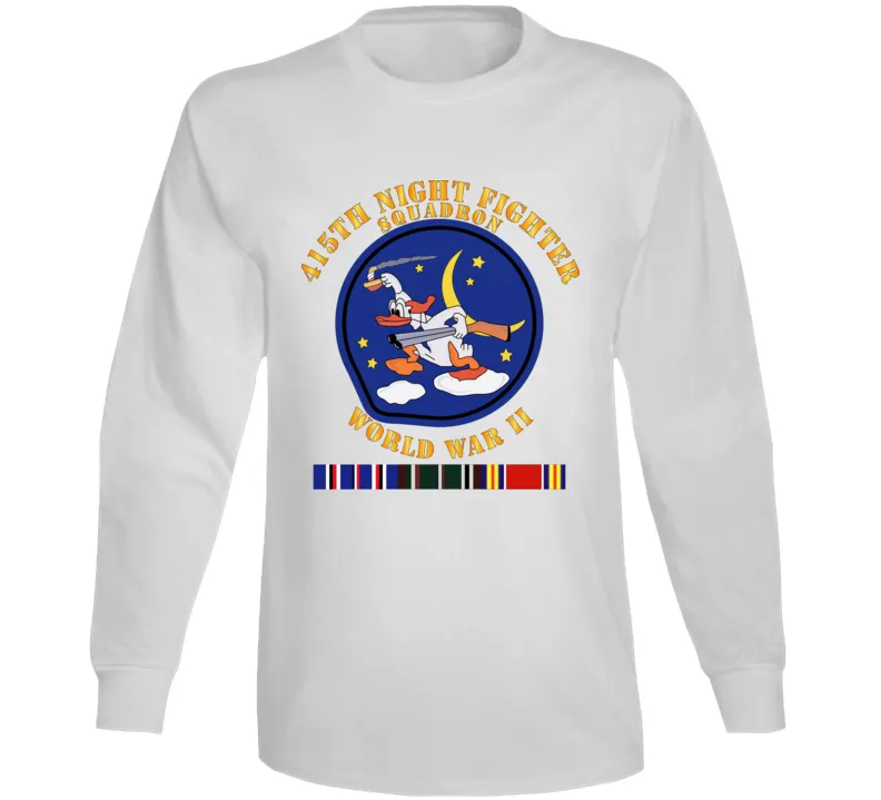 AAC - 415th Night Fighter Squadron - WWII w EU SVC Long Sleeve