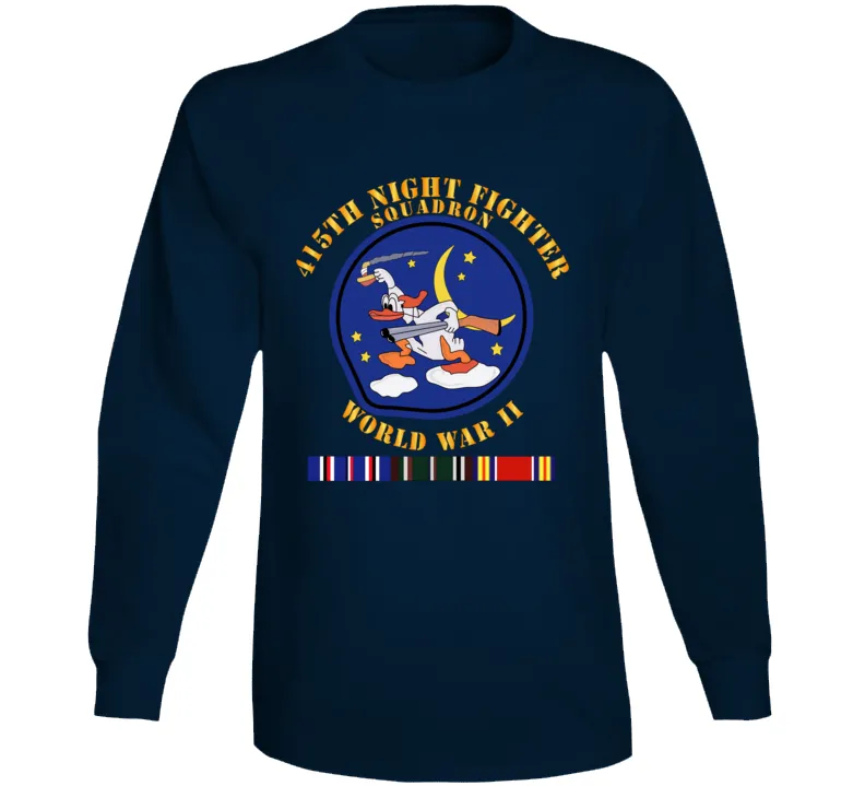 AAC - 415th Night Fighter Squadron - WWII w EU SVC Long Sleeve