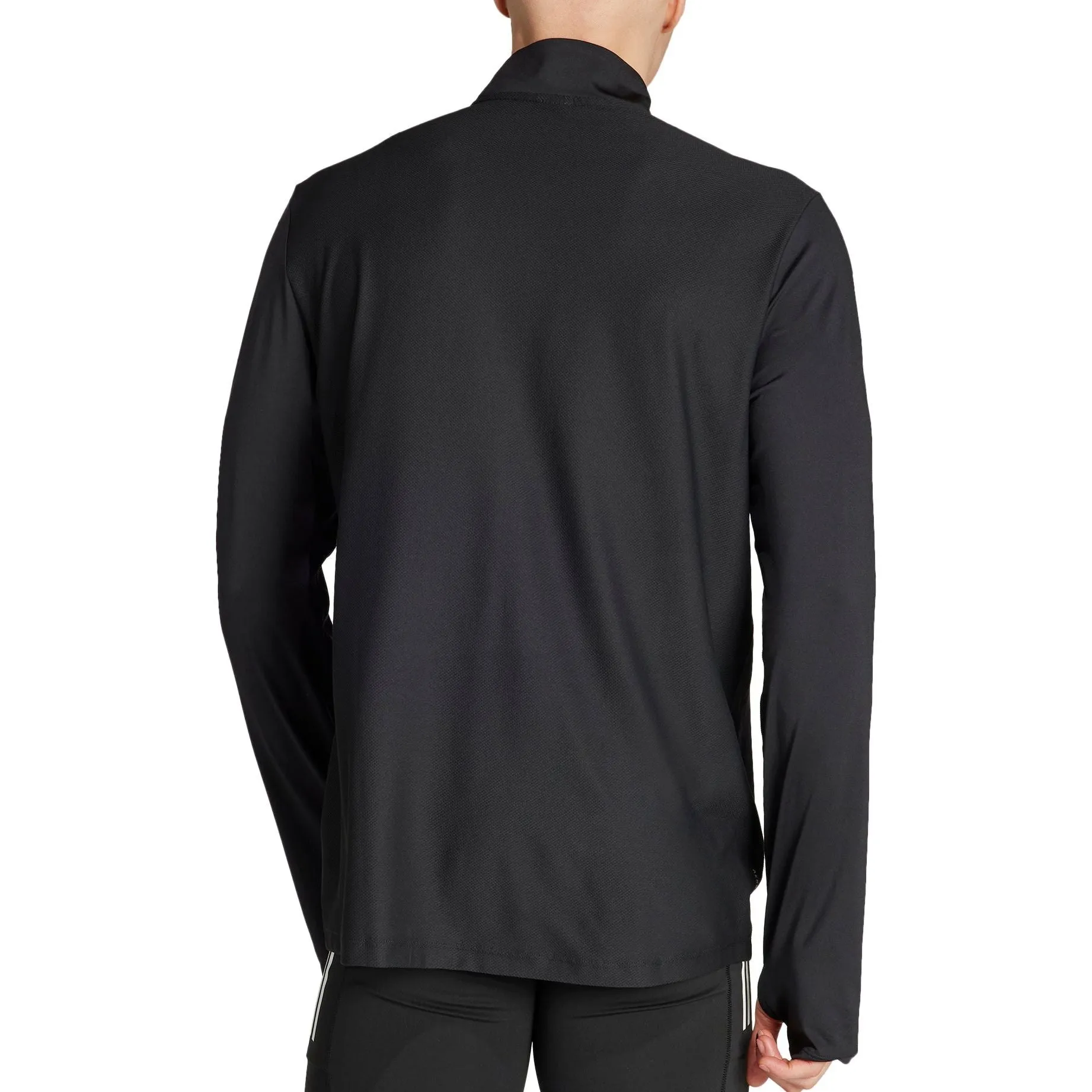 adidas Own The Run Half Zip Long Sleeve Mens Running Top - Black