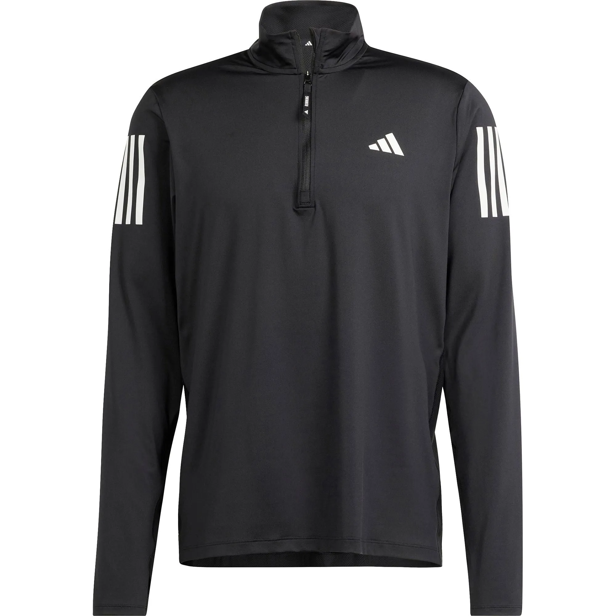 adidas Own The Run Half Zip Long Sleeve Mens Running Top - Black