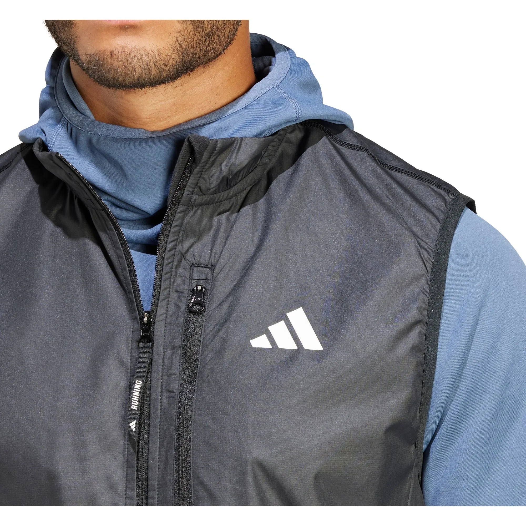 adidas Own The Run Mens Running Gilet - Black