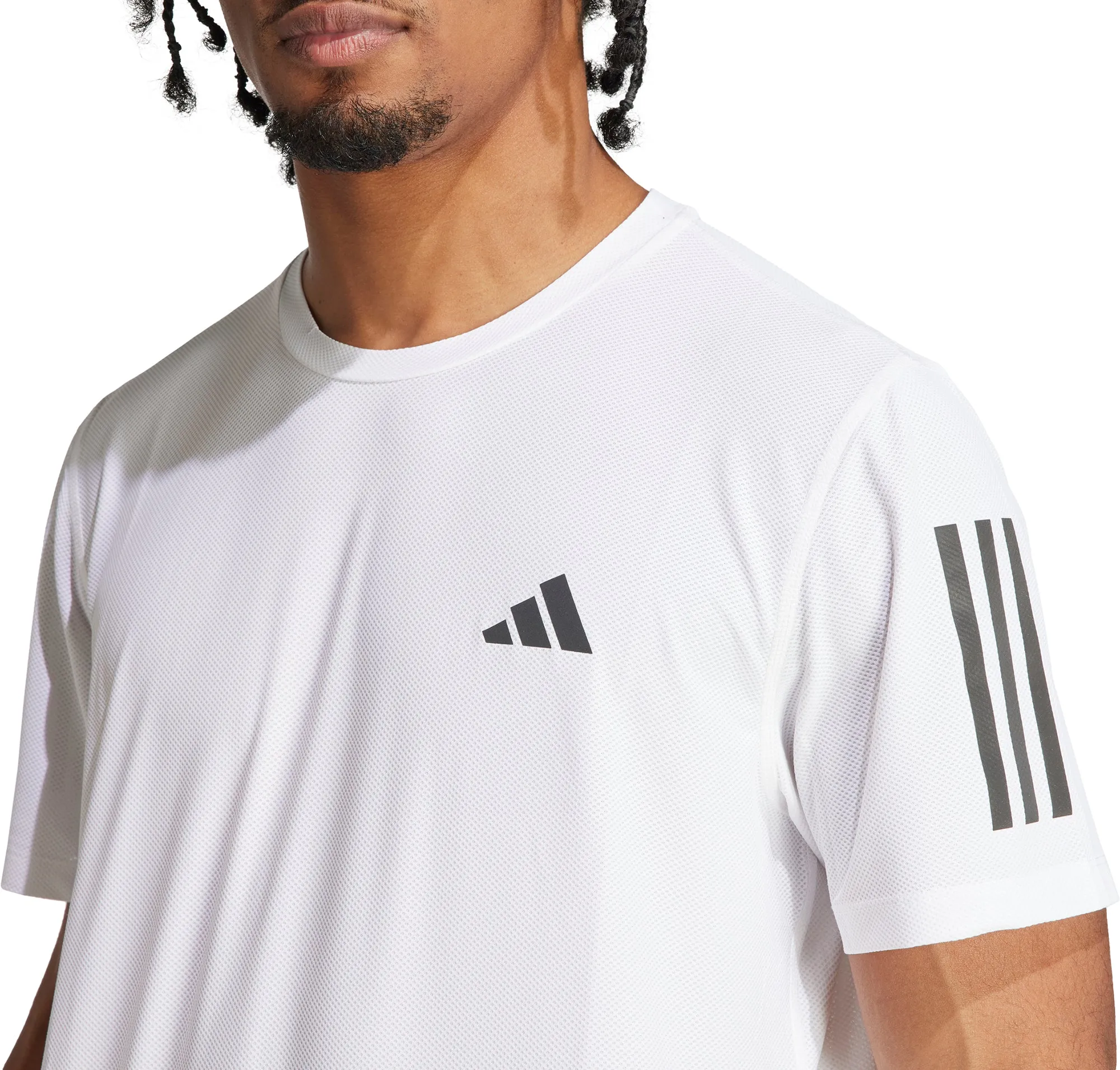 adidas Own The Run Short Sleeve Mens Running Top - White