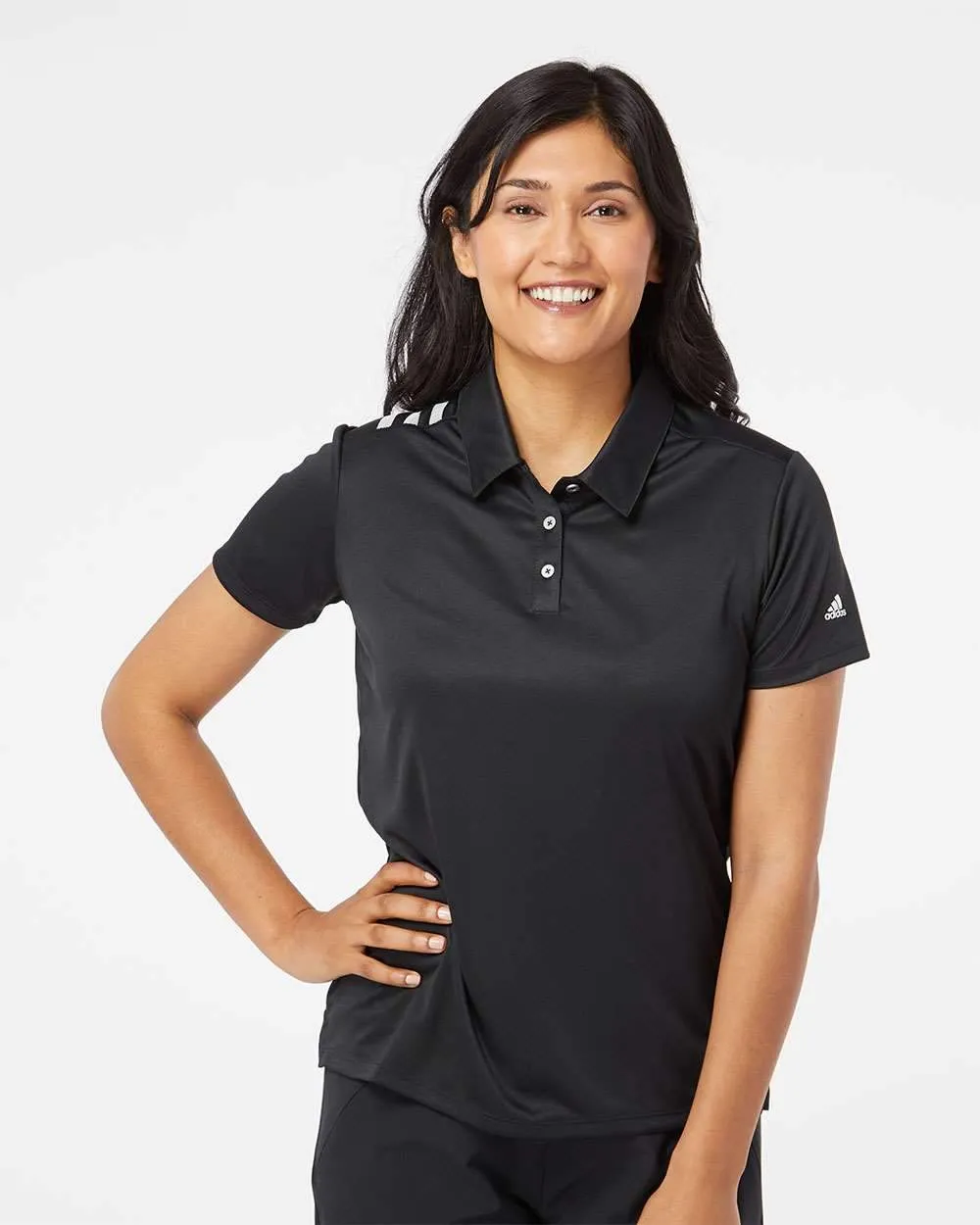 adidas - Women's 3-Stripes Vertical Shoulder Sport Shirt