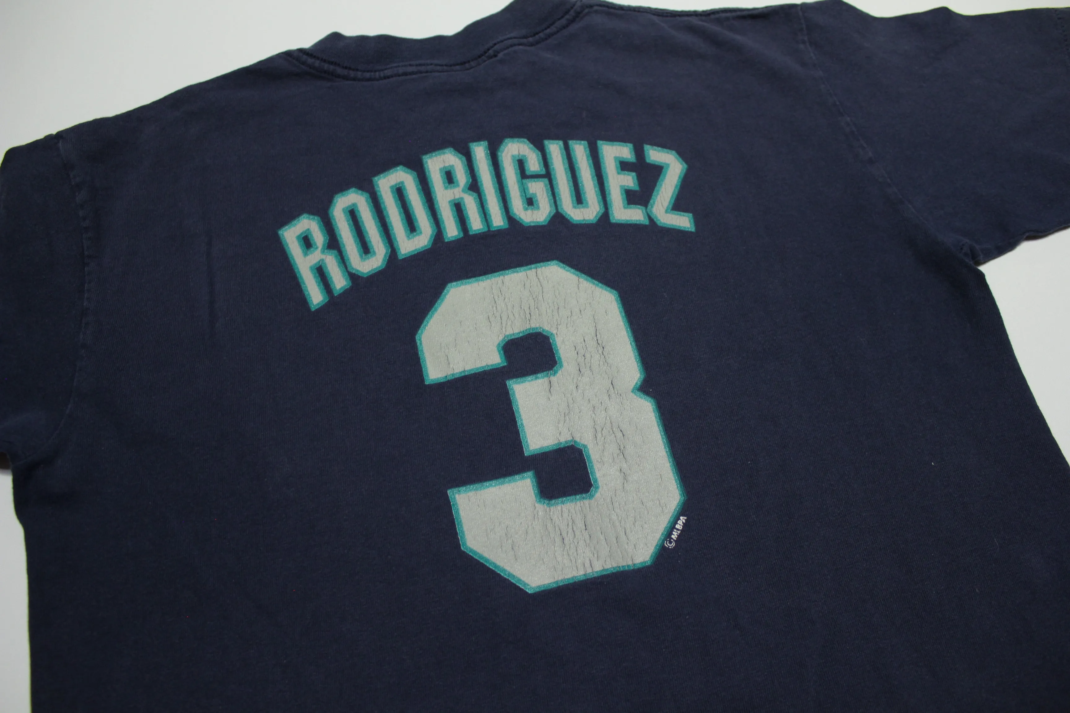 Alex Rodriguez Vintage 90's #3 Seattle Mariners Single Stitch Majestic Made in USA T-Shirt