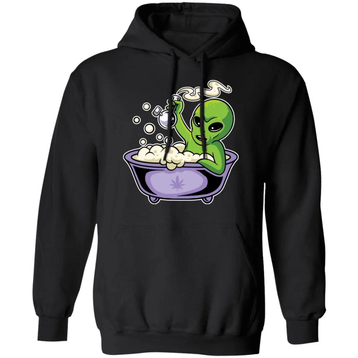 Alien Smoking Bong Hoodie