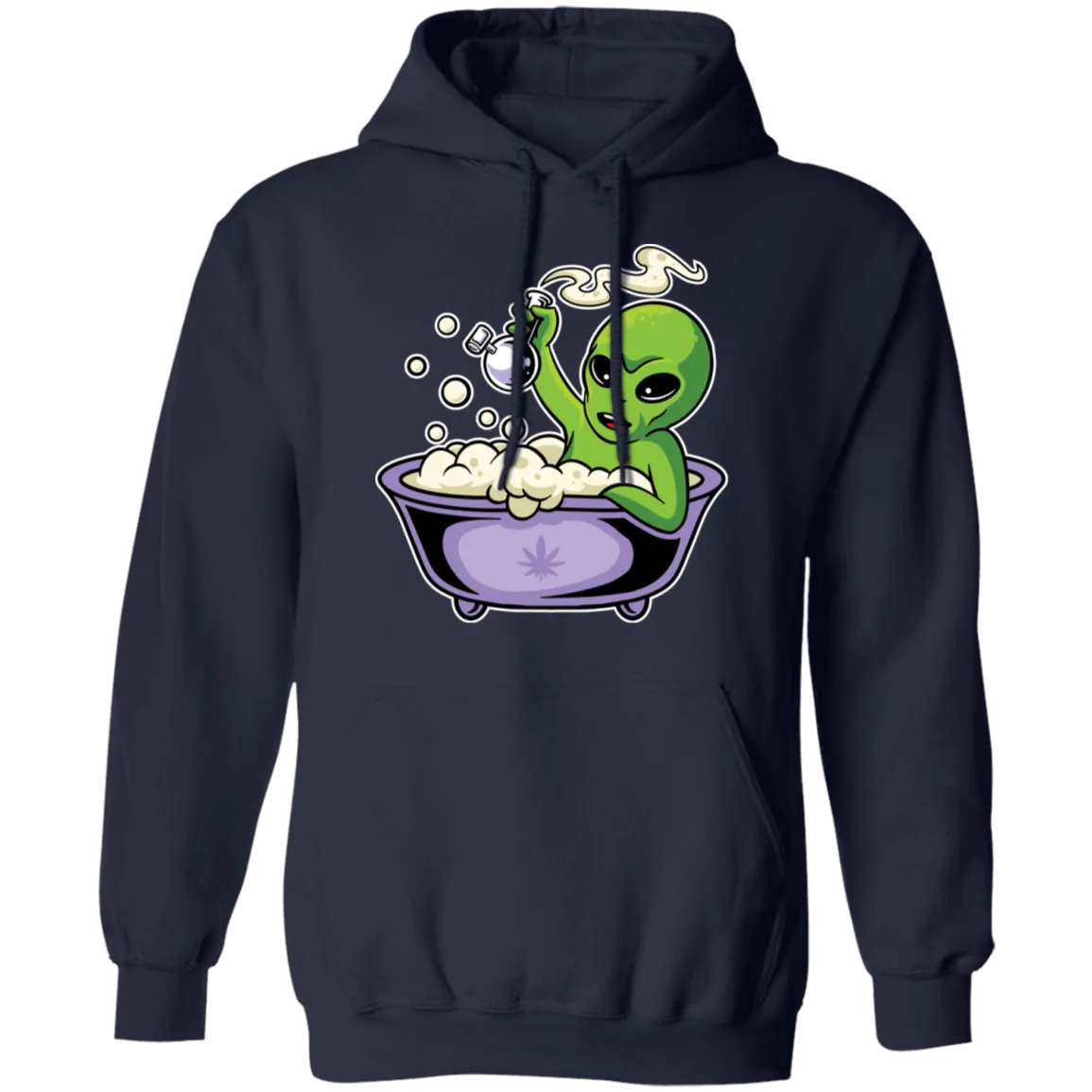 Alien Smoking Bong Hoodie