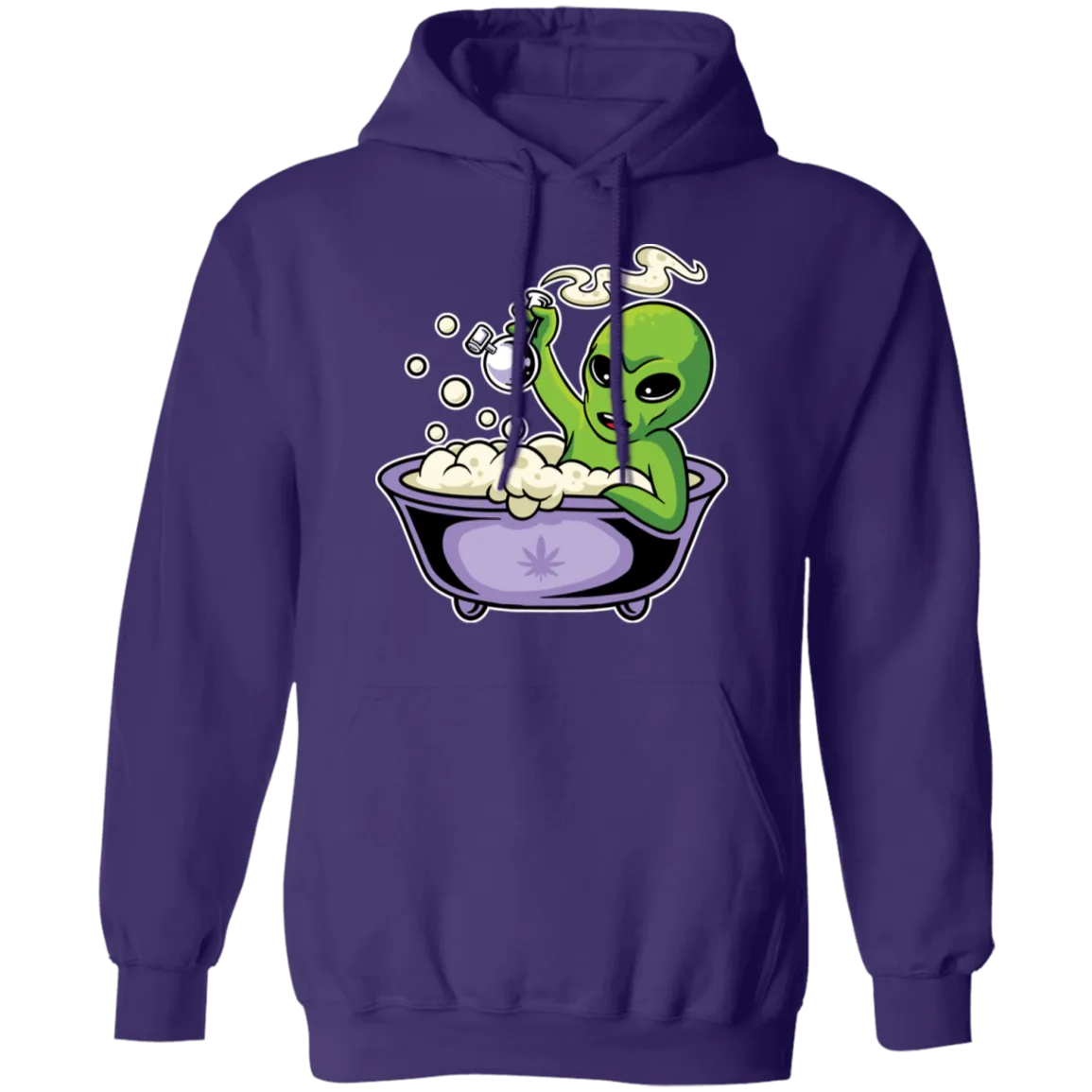 Alien Smoking Bong Hoodie