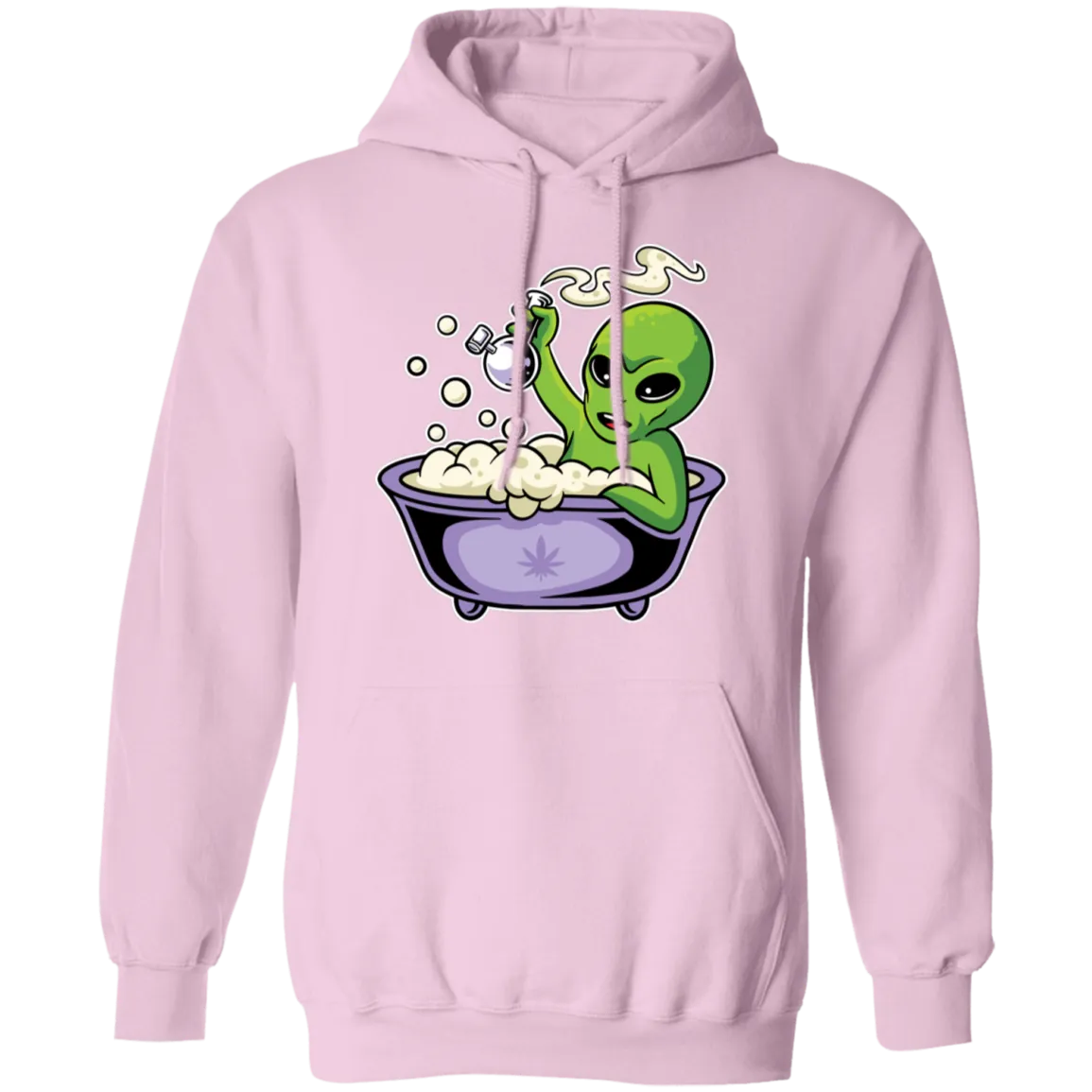 Alien Smoking Bong Hoodie