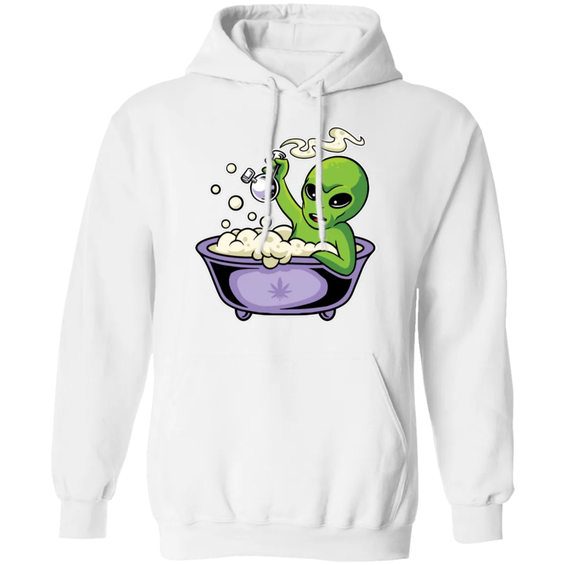 Alien Smoking Bong Hoodie