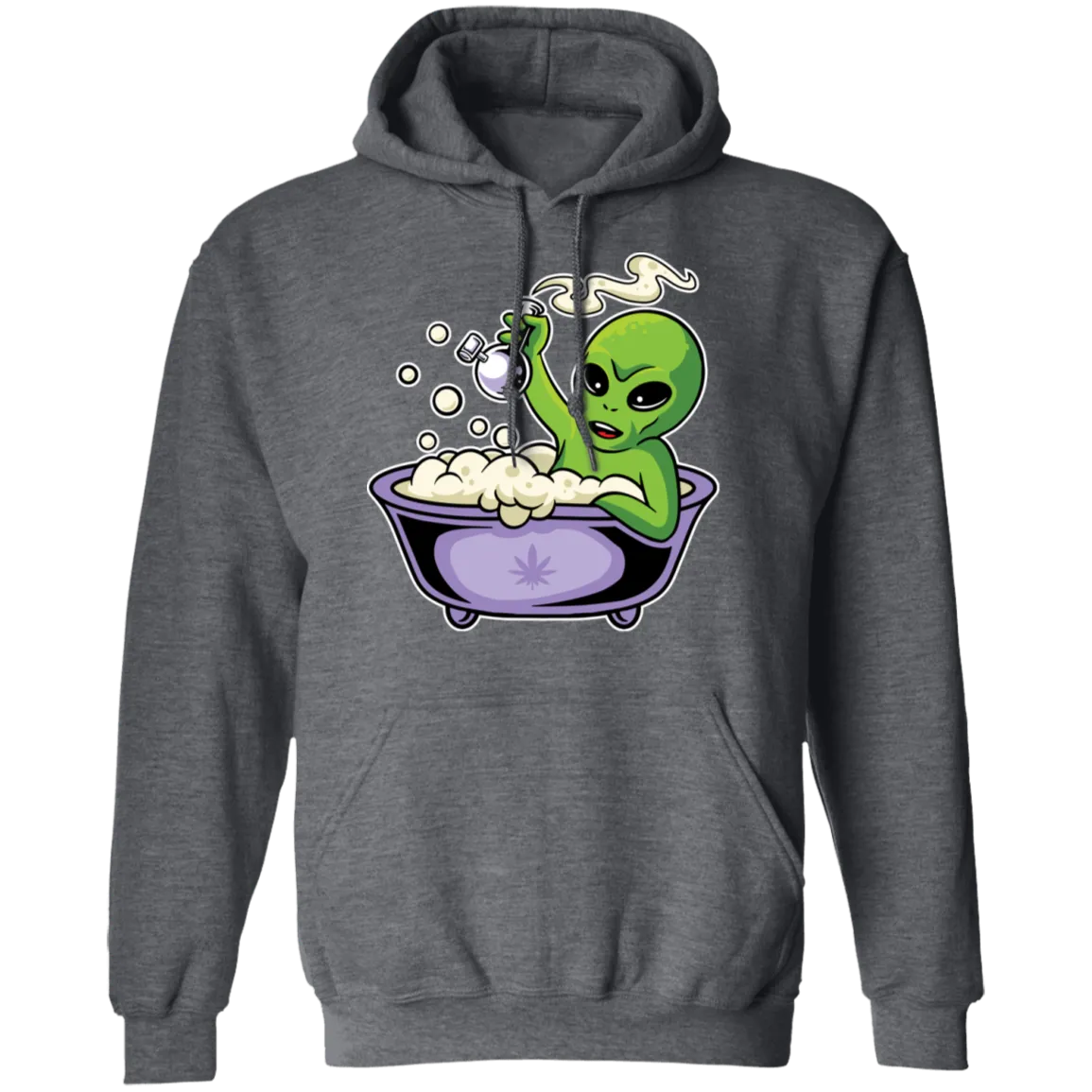 Alien Smoking Bong Hoodie