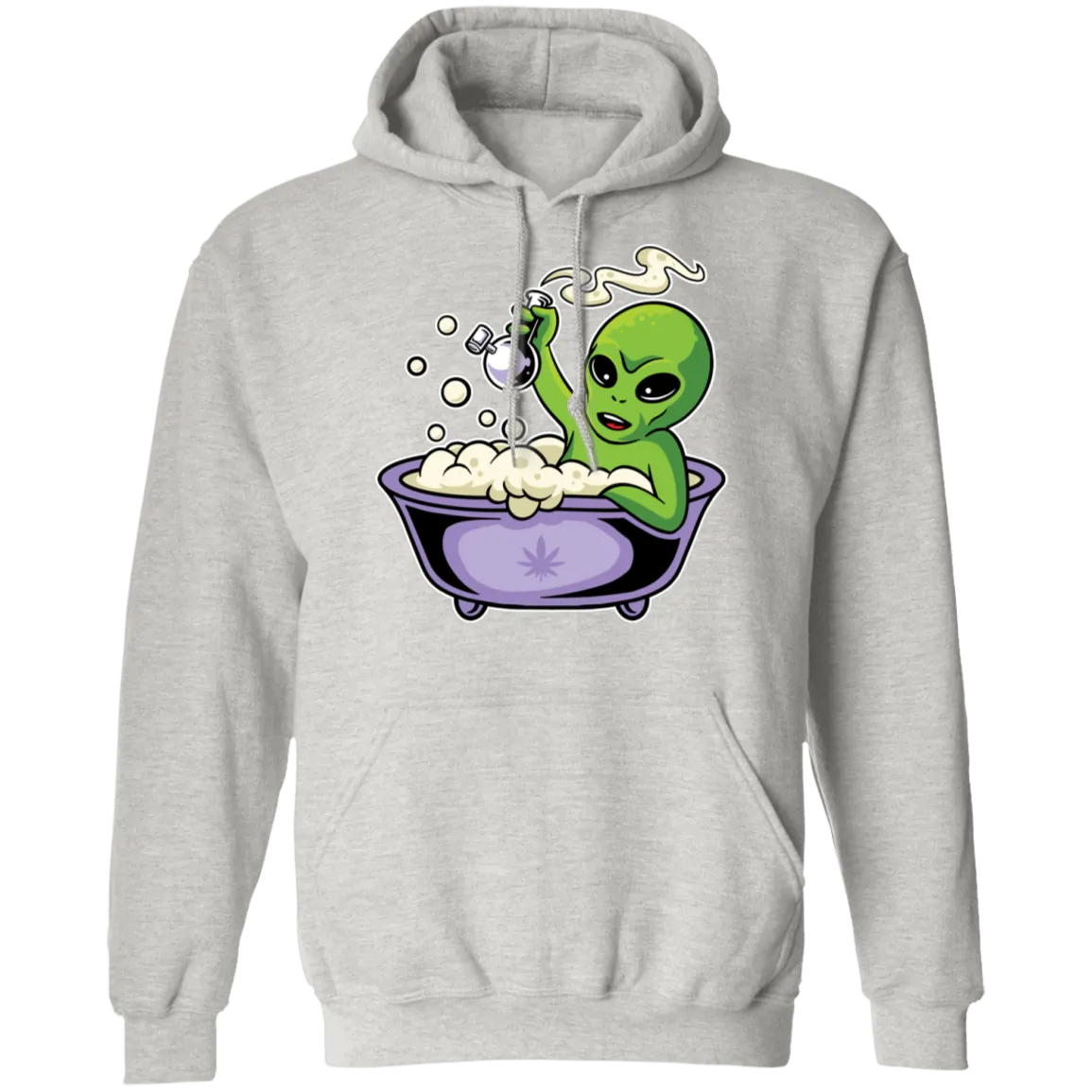 Alien Smoking Bong Hoodie