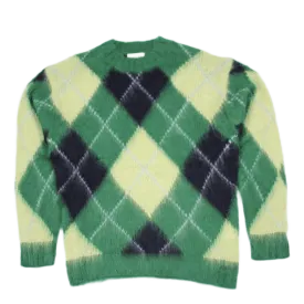 Argyle Comfort Jumper Almond Green