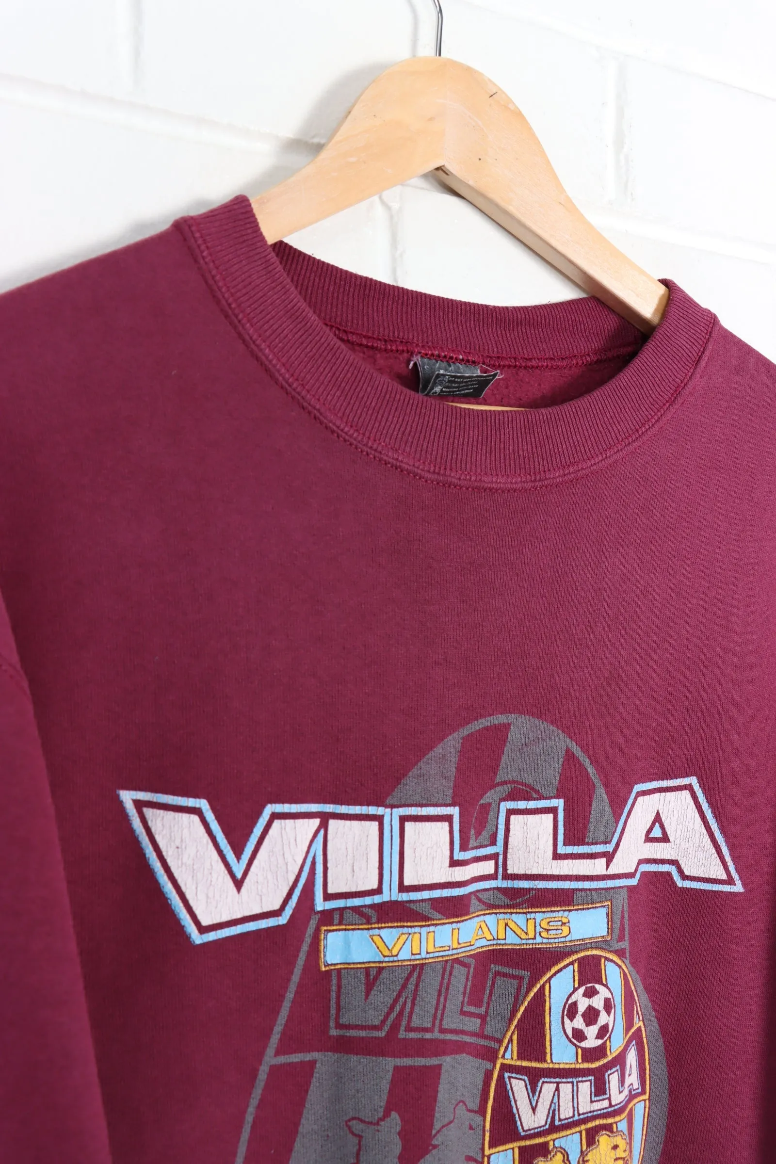 Aston Villa Crest Logo Premier League EPL Football Sweatshirt (M)