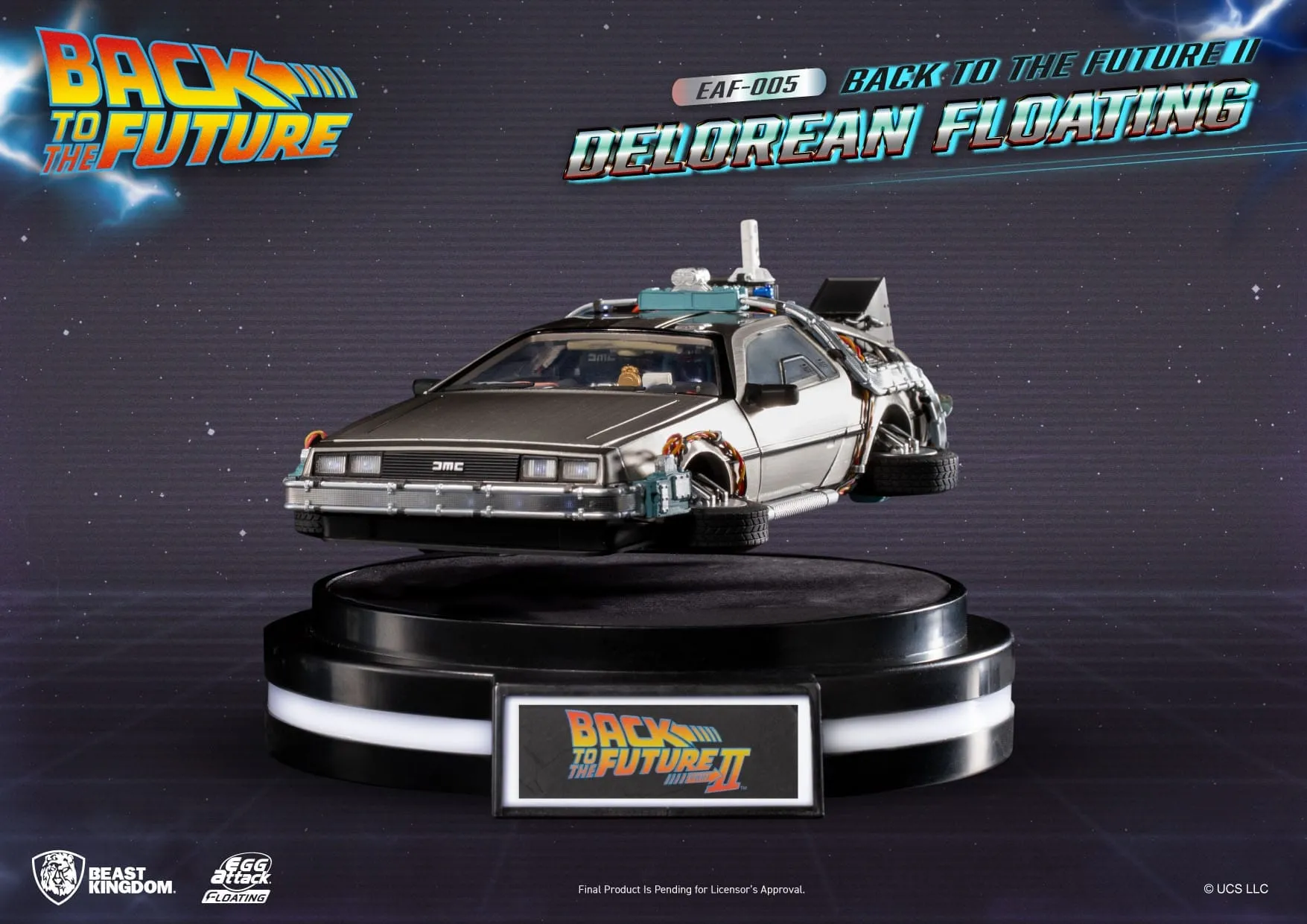 Back to the Future II Floating Statue DeLorean Standard Version 20 cm