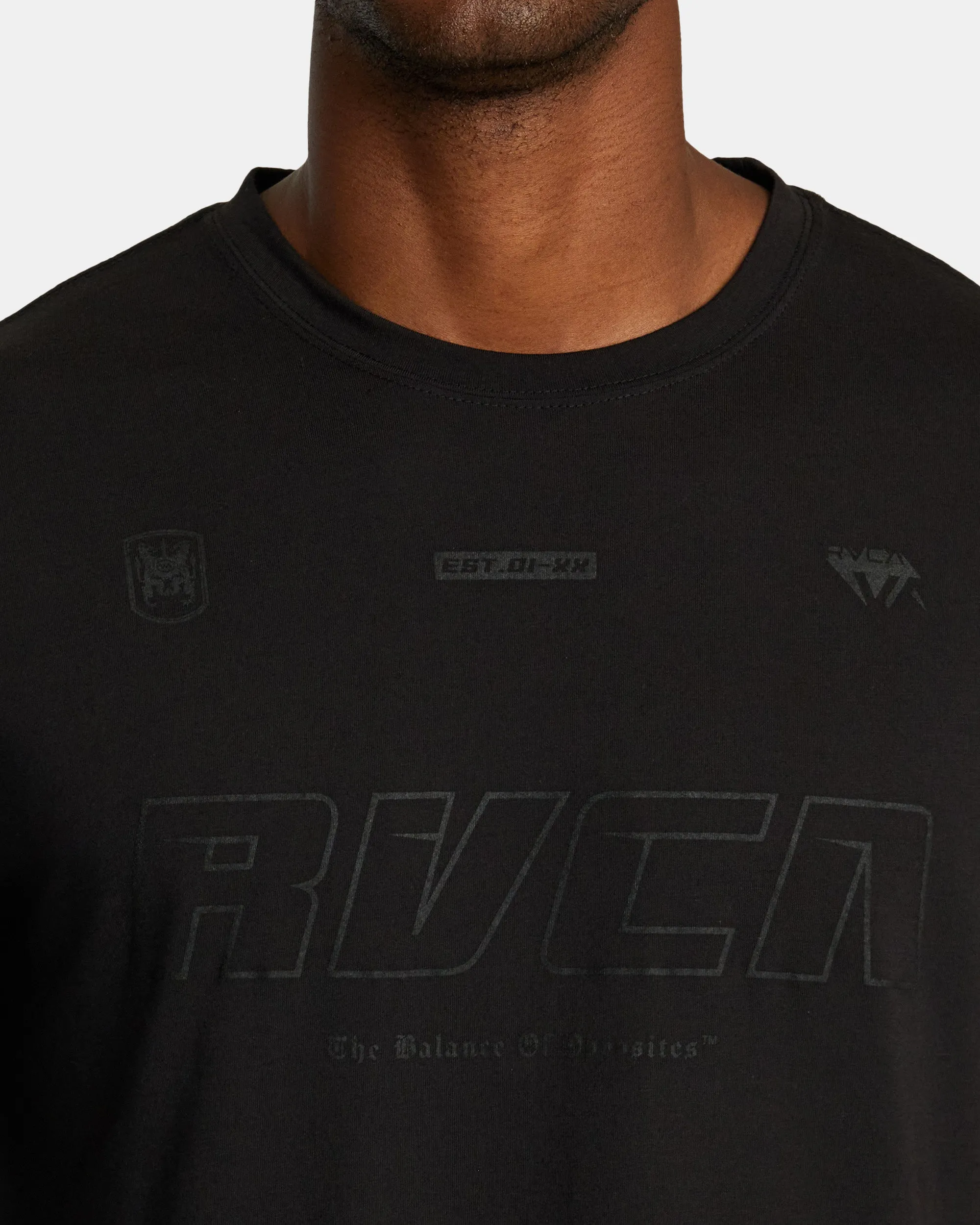 Big RVCA Club Sport Tech T-Shirt - Black