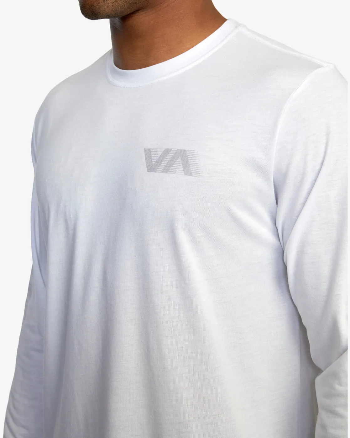 Big RVCA Speed Long Sleeve Workout Shirt - White