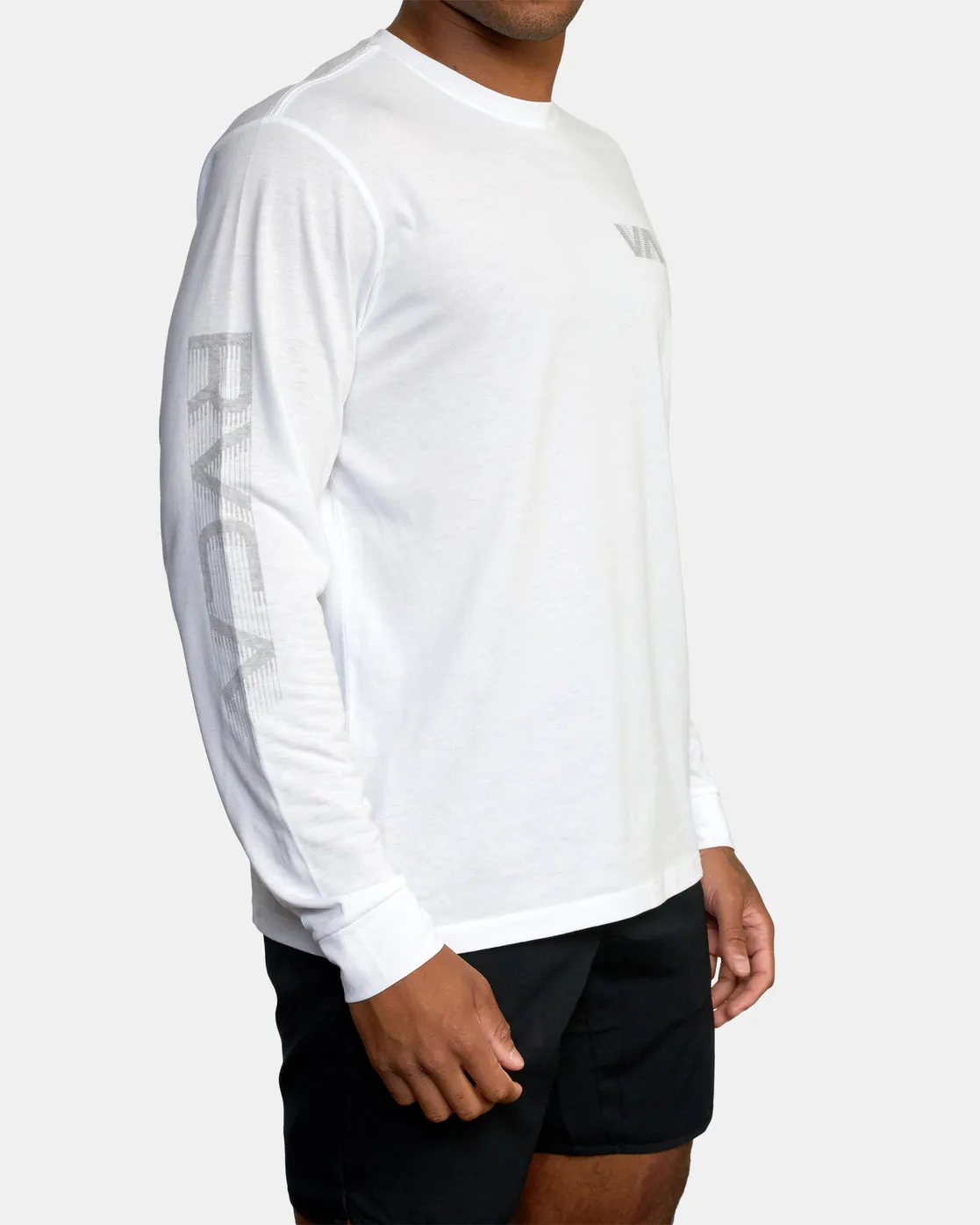 Big RVCA Speed Long Sleeve Workout Shirt - White