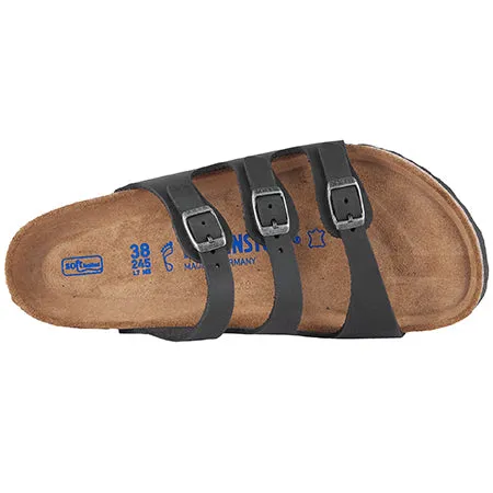 BIRKENSTOCK FLORIDA OILED BLACK - WOMENS