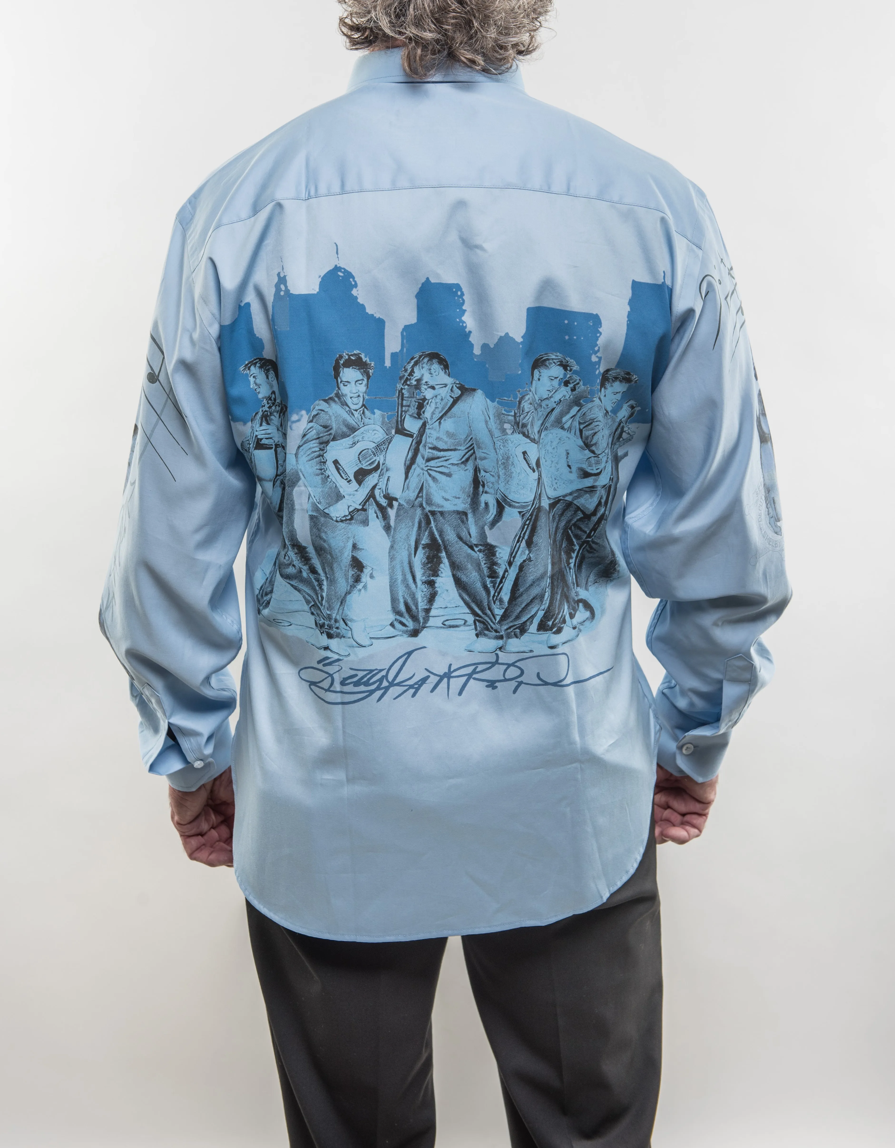 Blue Elvis Sport Shirt