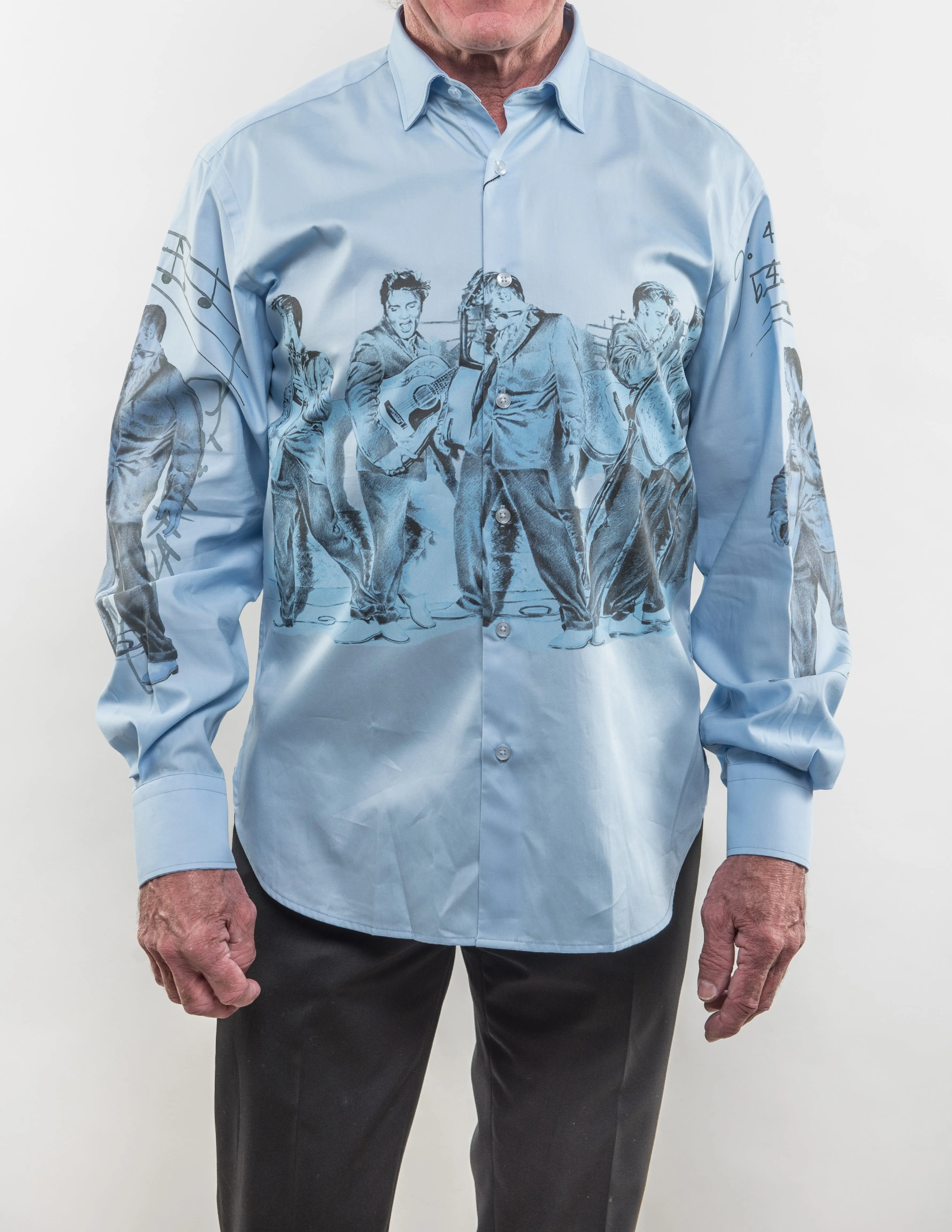 Blue Elvis Sport Shirt