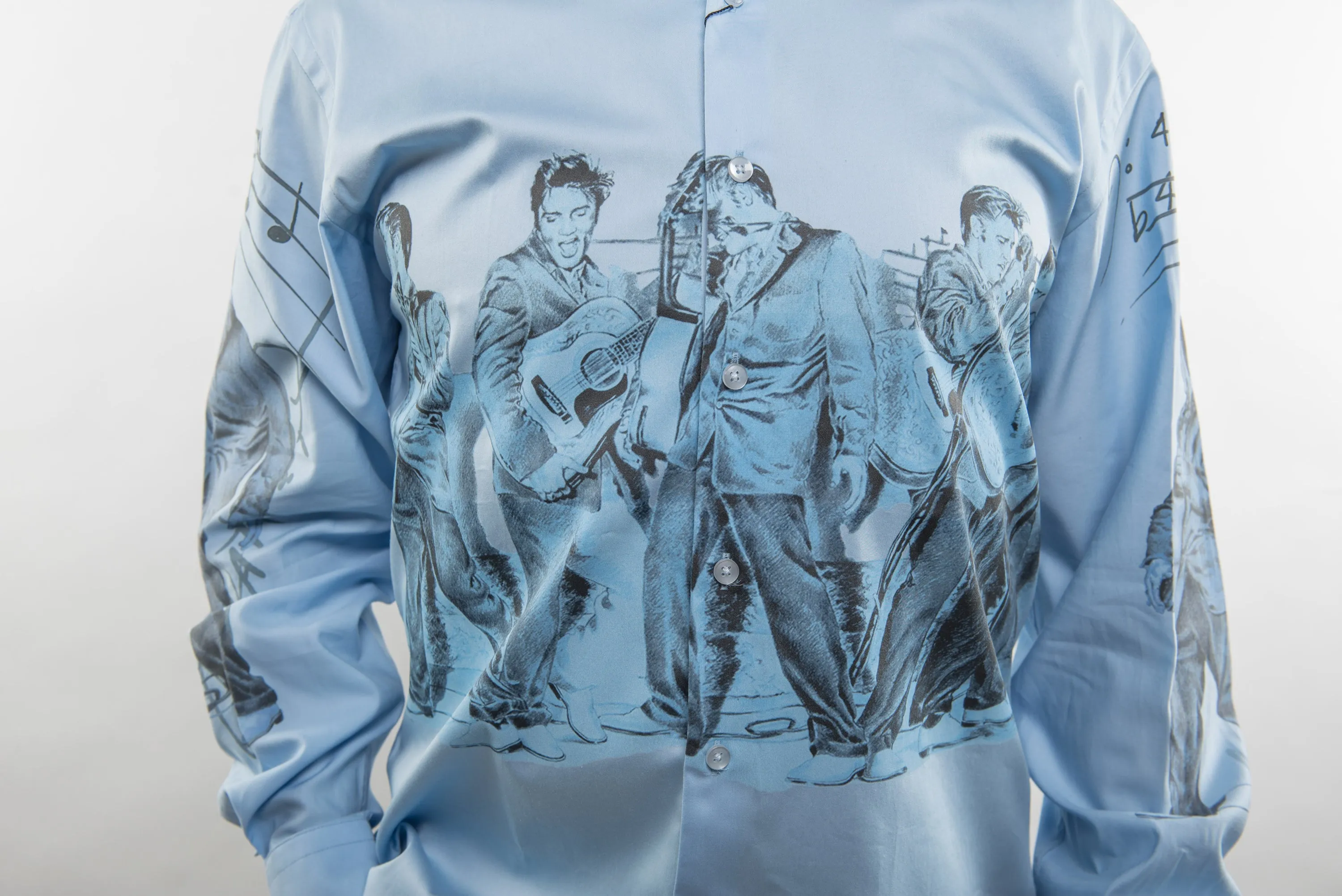 Blue Elvis Sport Shirt