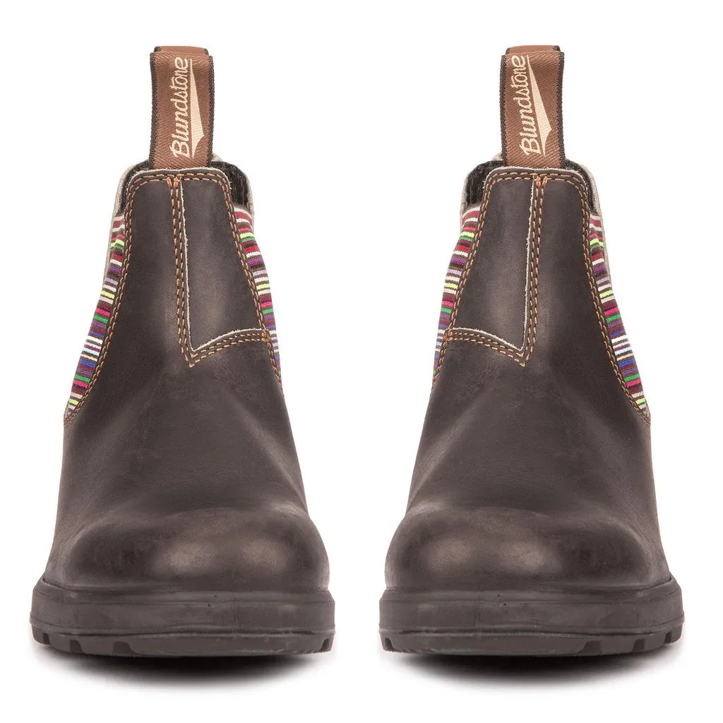 BLUNDSTONE 1409 - Original Stout Brown Striped Elastic