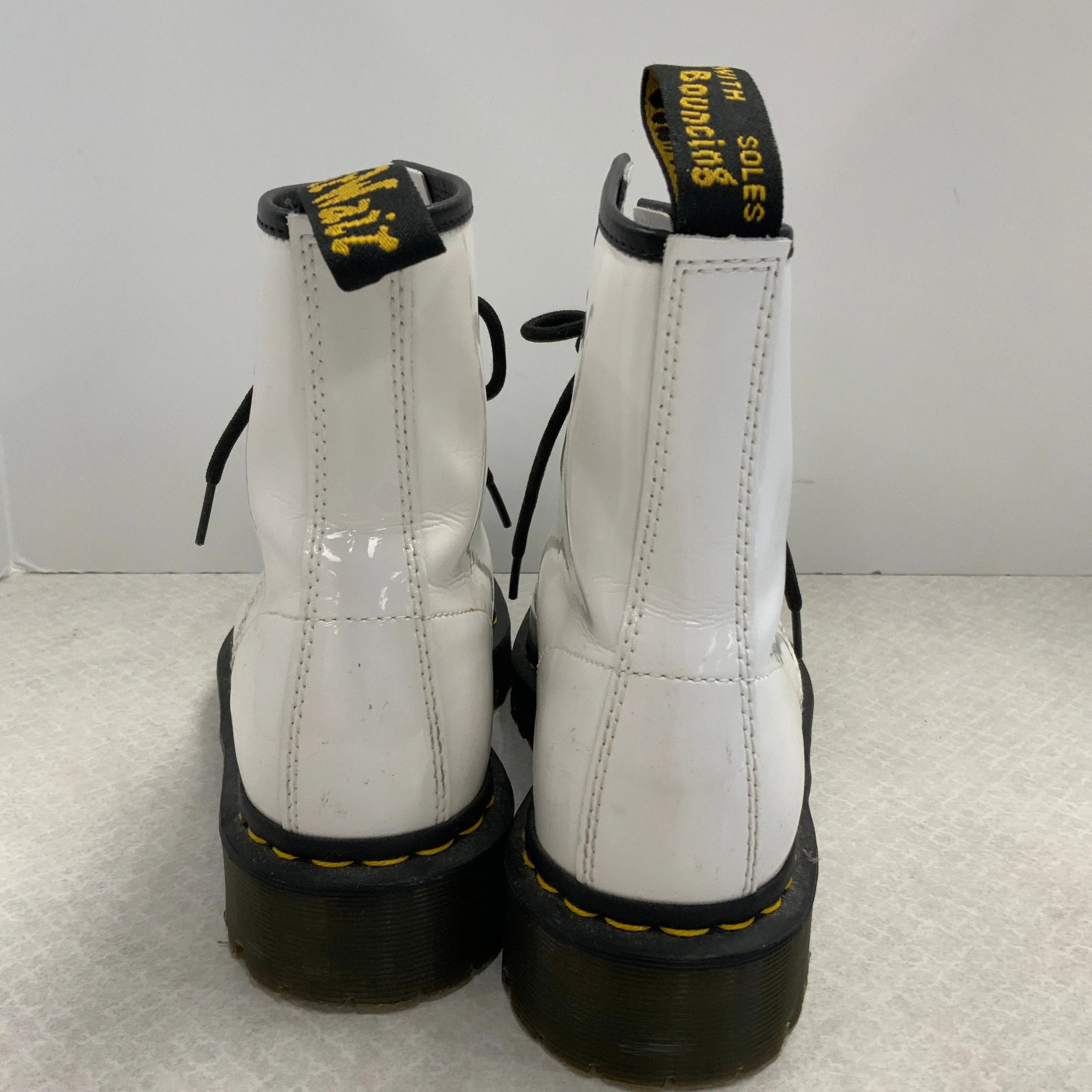 Boots Combat By Dr Martens In White, Size: 8