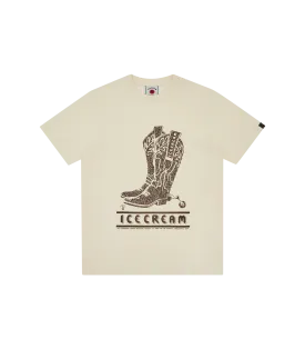 BOOTS T-SHIRT - CREAM