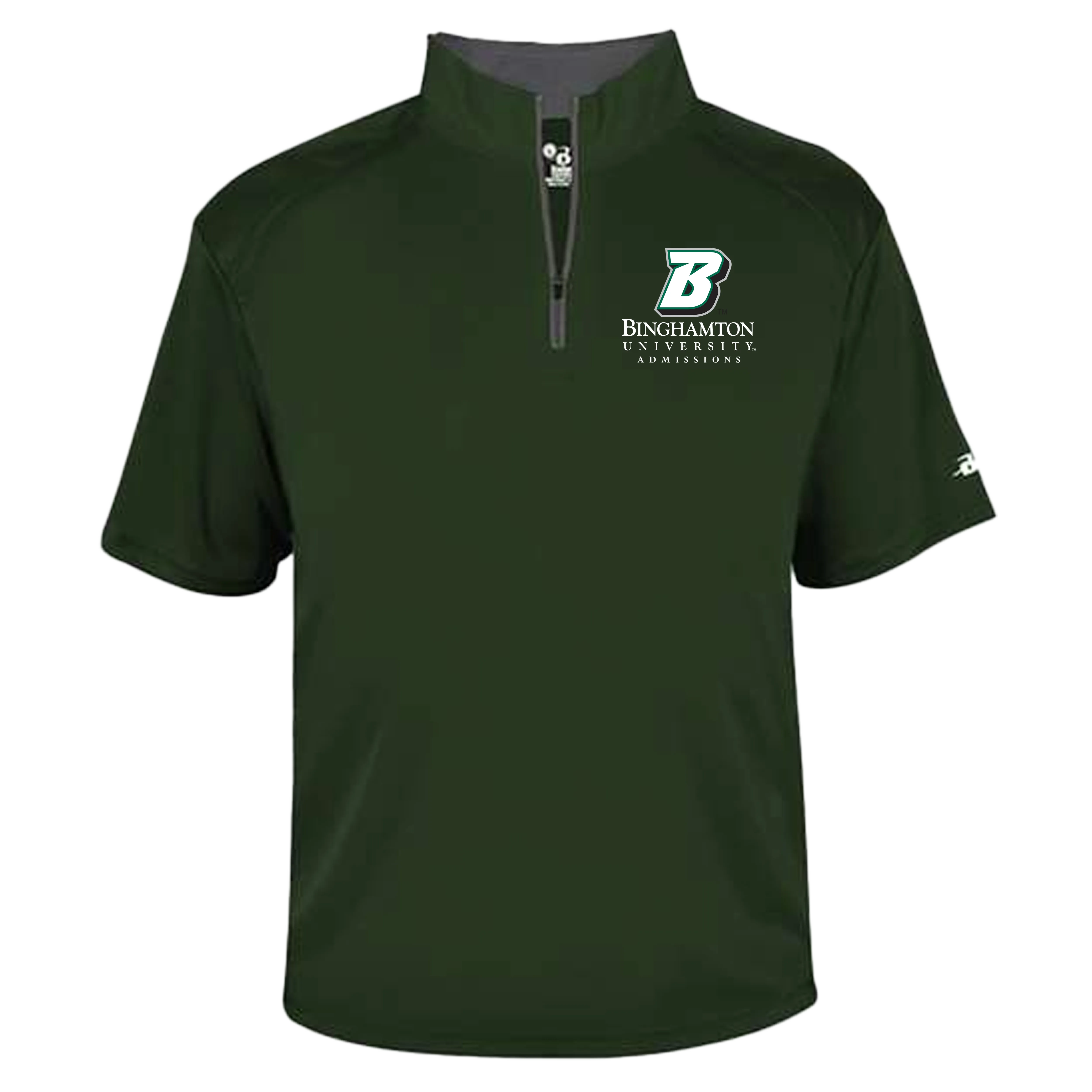 BU Admissions Quarter Zip Tshirt - Flying B Logo