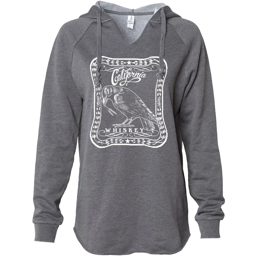 California Crow Whiskey Women's Soft Hooded Pullover