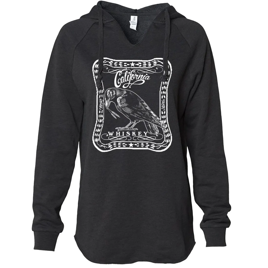 California Crow Whiskey Women's Soft Hooded Pullover