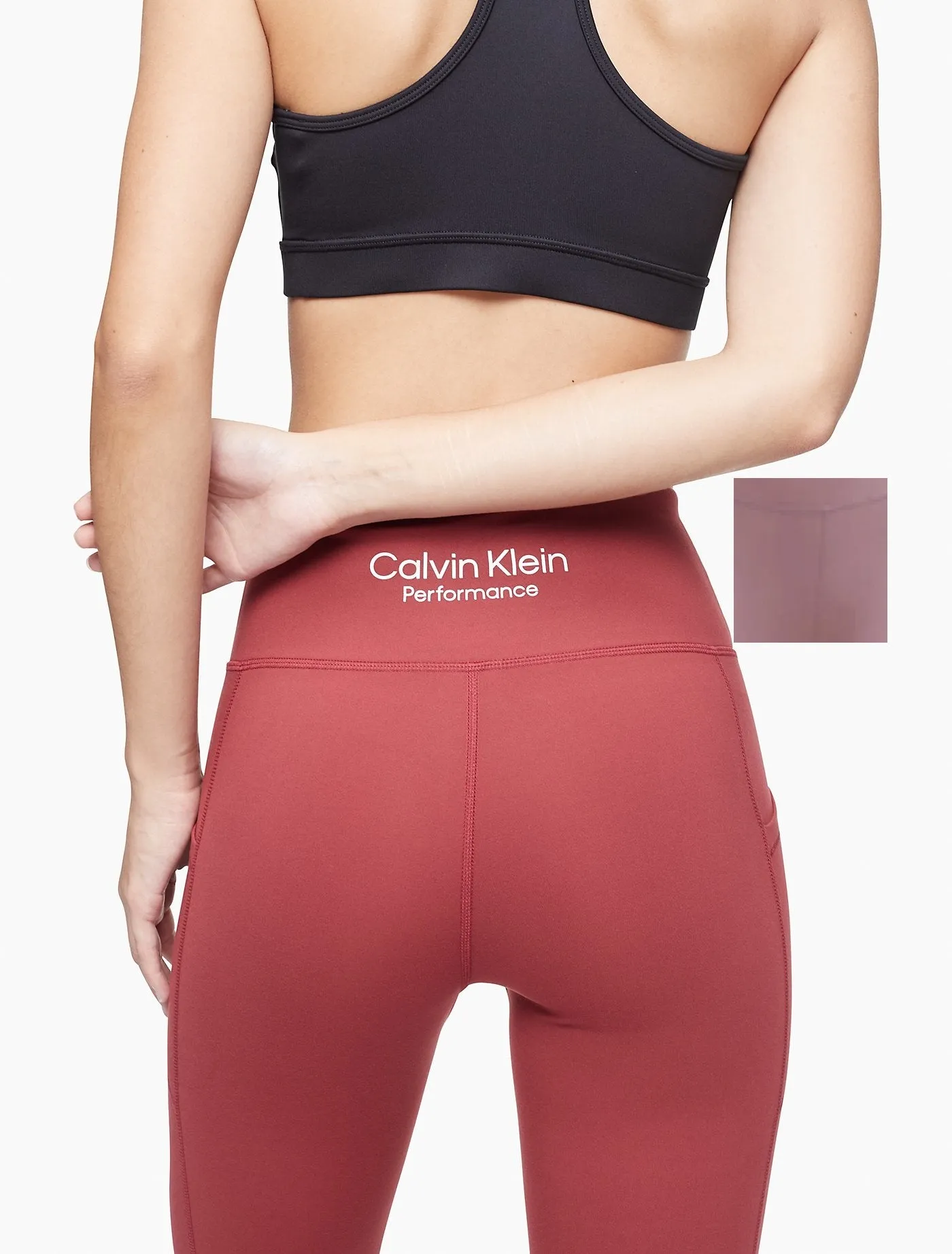 Calvin Klein Performance Women's 7/8 Embrace Leggings, Secret, S