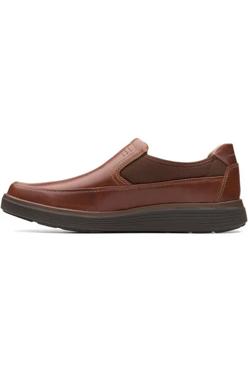 Clarks Un Abode Go in Tan Leather Extra Wide