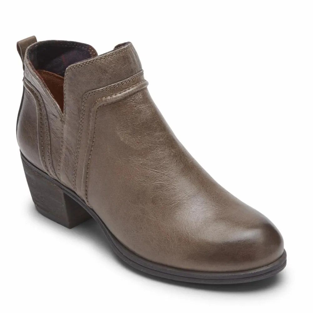 Cobb Hill ANISA VCUT BOOTIE STONE LEATHER