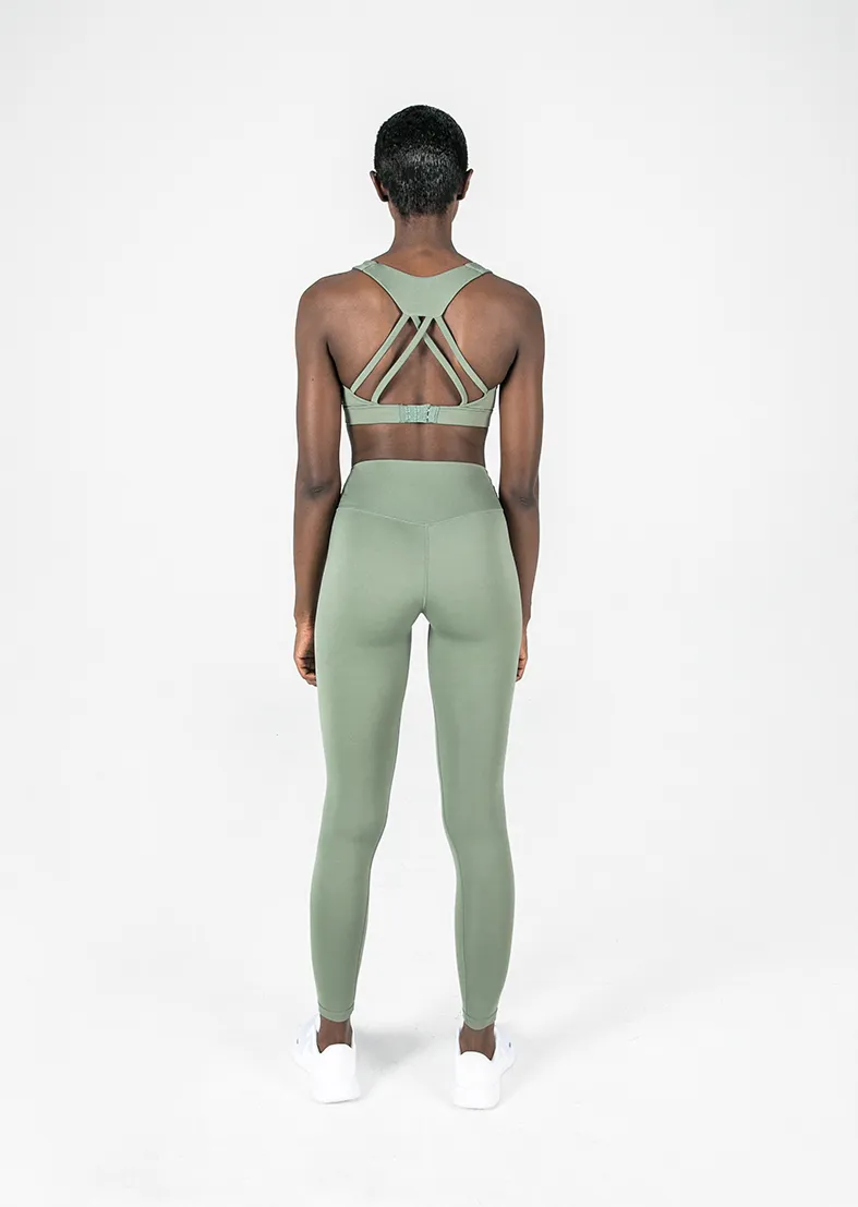 Elevate Touch Full Length Legging Khaki