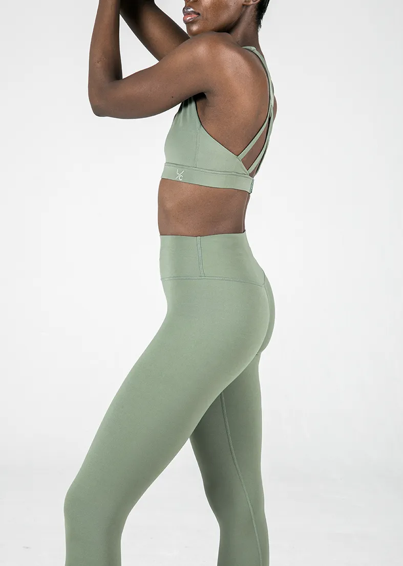 Elevate Touch Full Length Legging Khaki