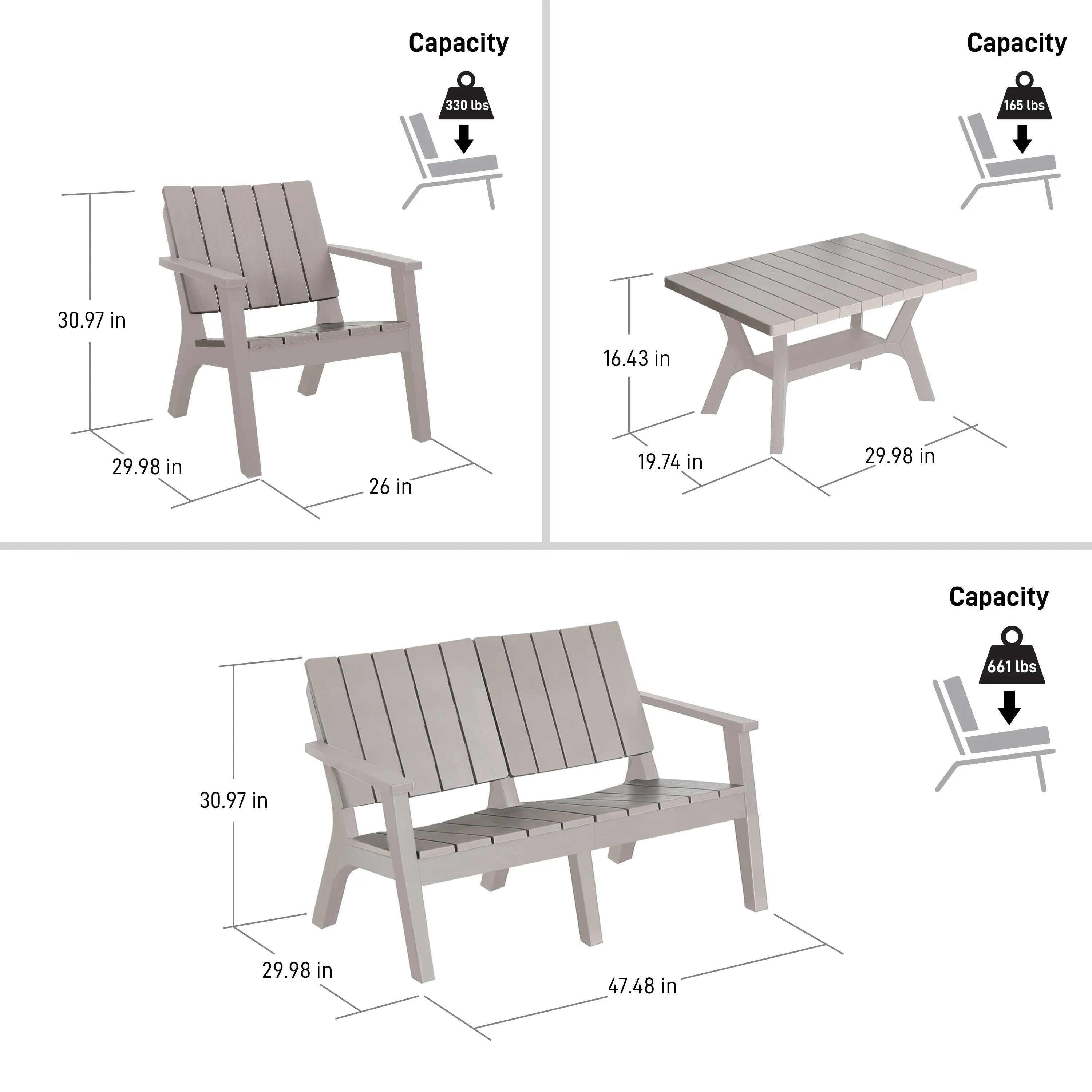 Enzo (4 Piece) Patio Sofa Seating Set