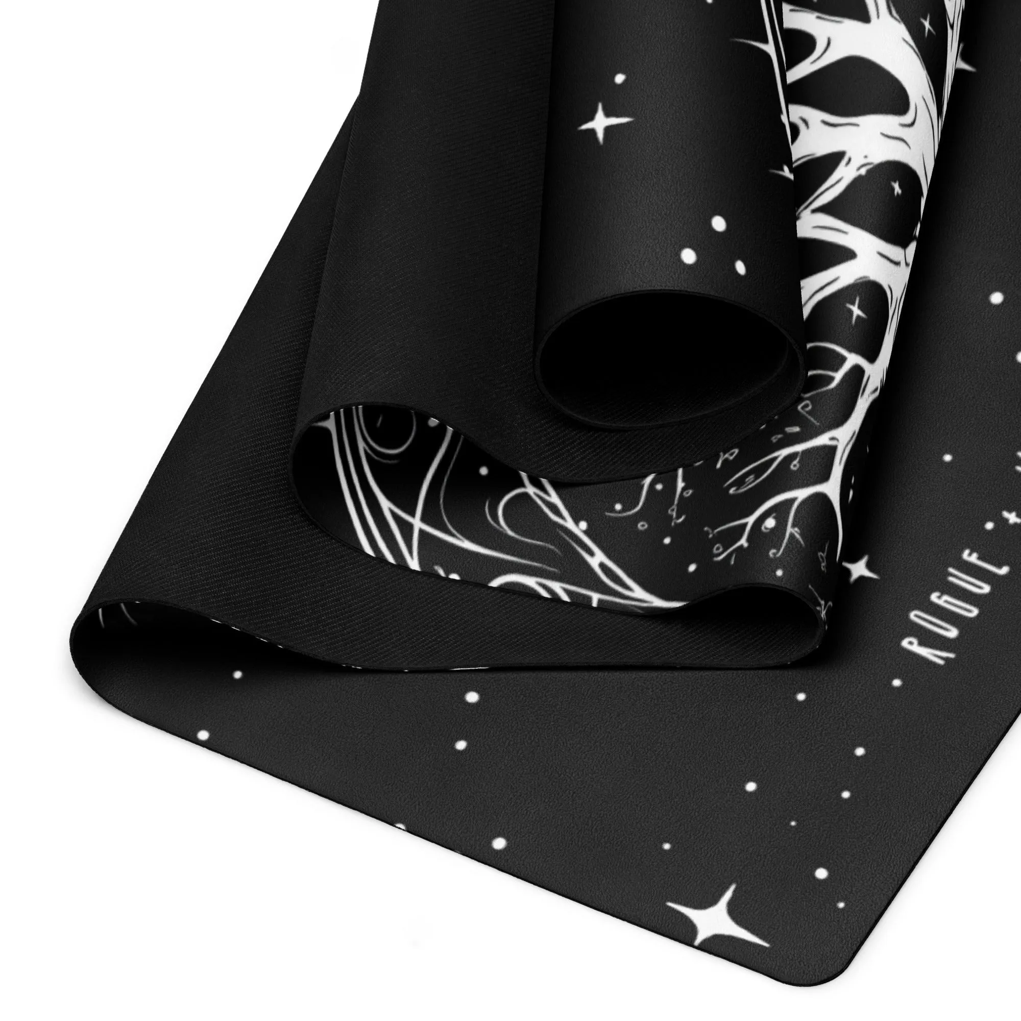 Eternal Growth Yoga Mat - Non-Slip Gothic Witchy Pagan Exercise Mat for Yoga Pilates & Fitness Goth Gifts