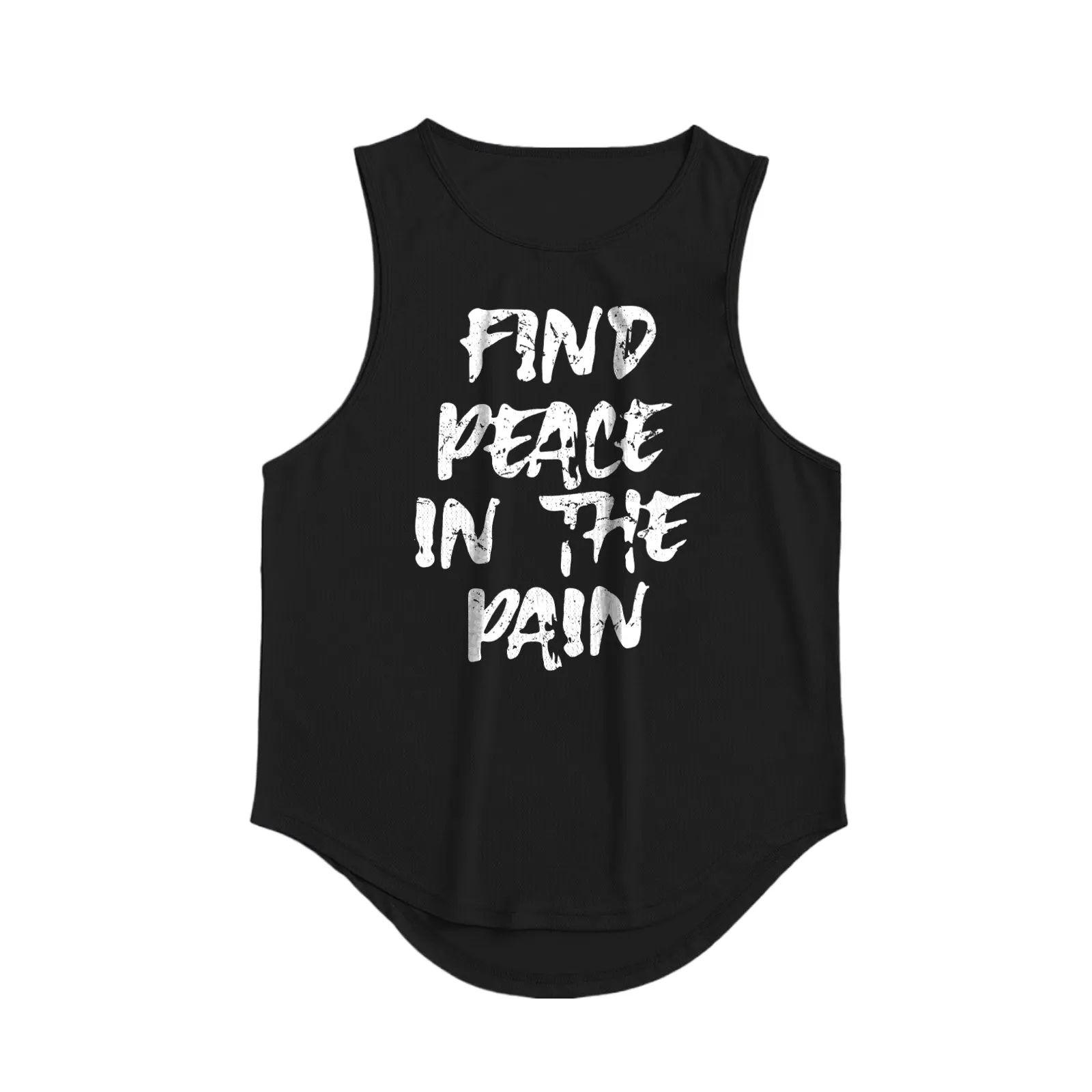 FIND PEACE IN THE PAIN GRAPHIC TANK TOP