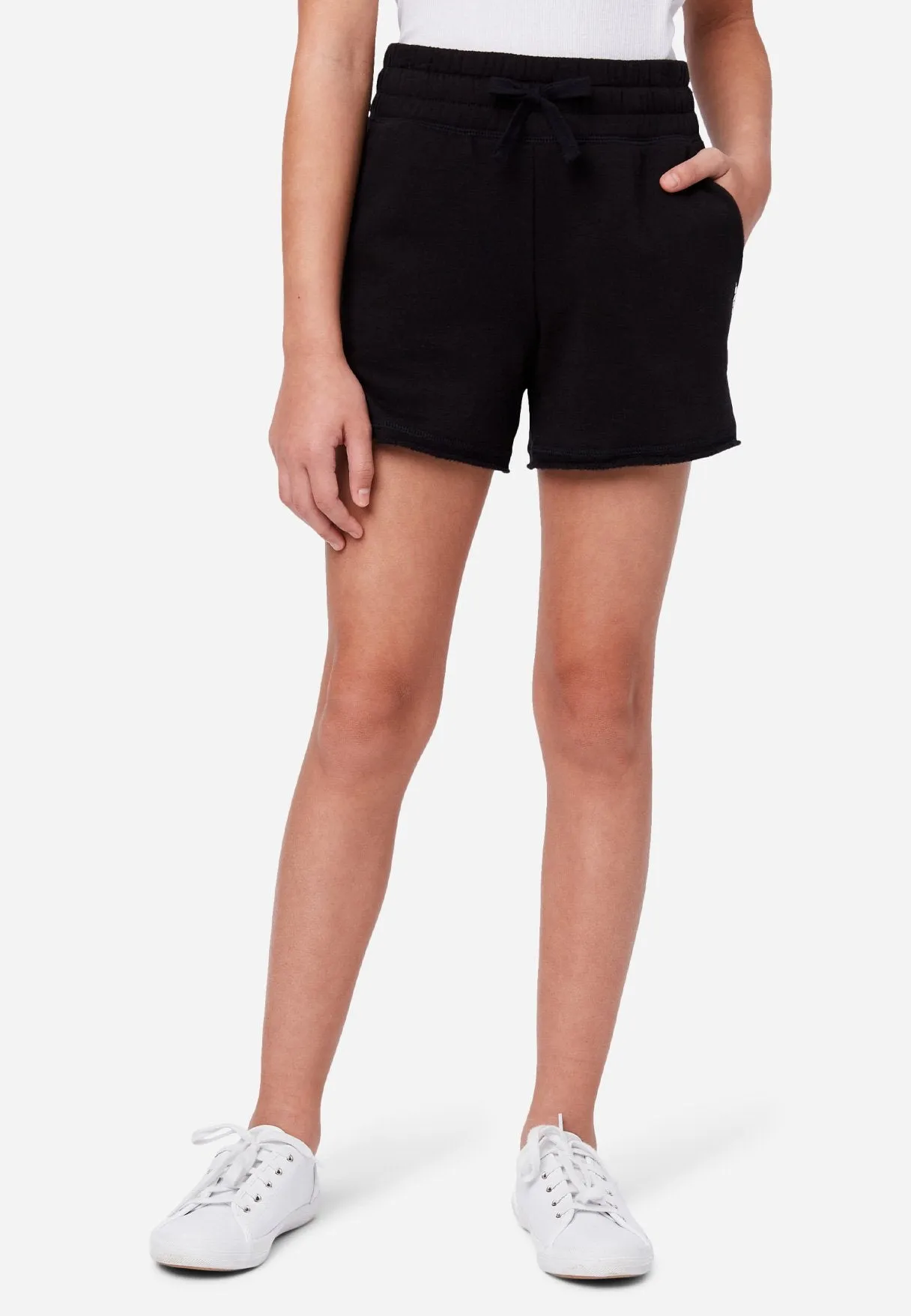 French Terry Midi Jogger Shorts