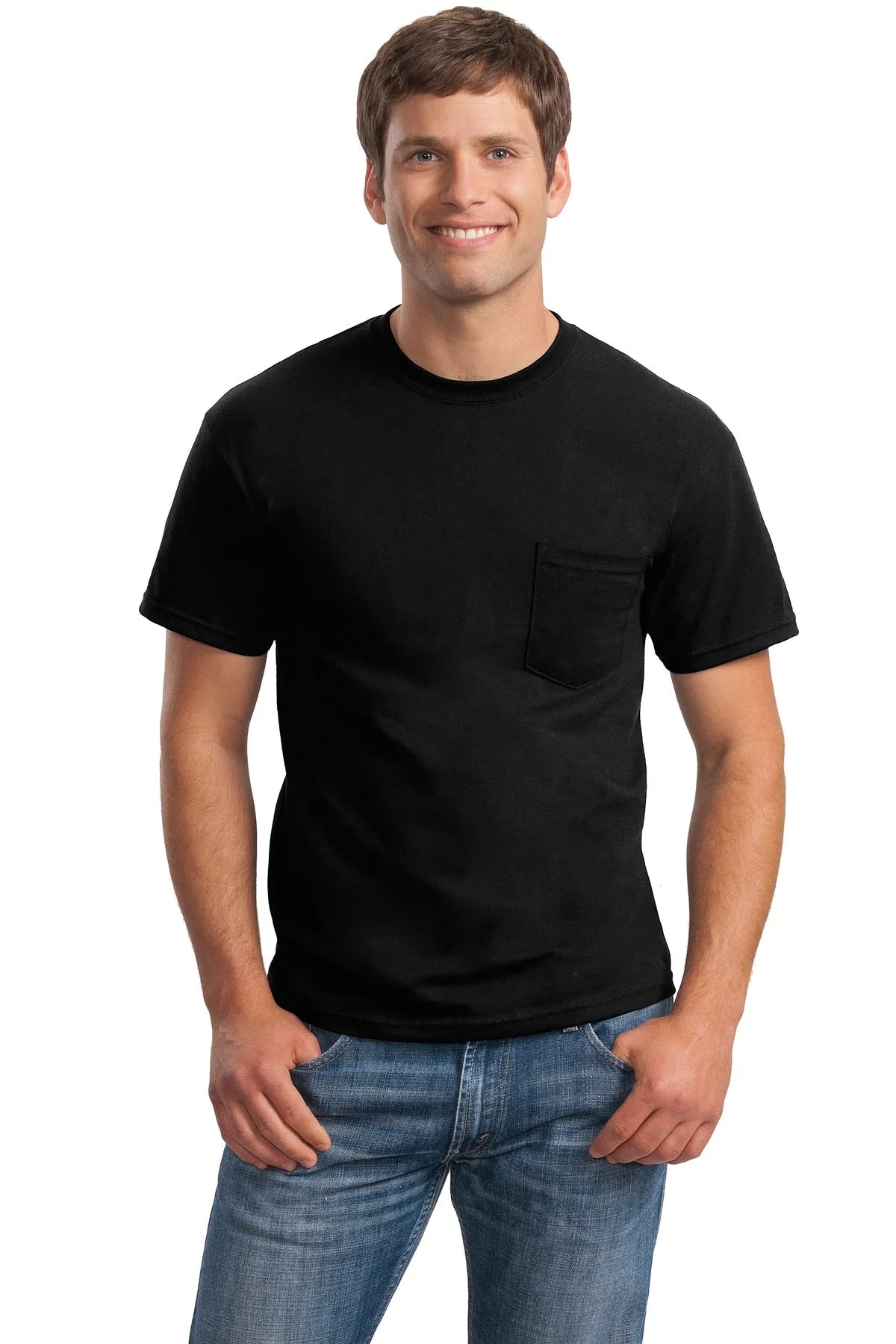 Gildan - Ultra Cotton 100% US Cotton T-Shirt with Pocket. 2300