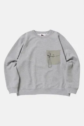 GRAMICCI x and wander Pocket Sweats Crewneck - Grey